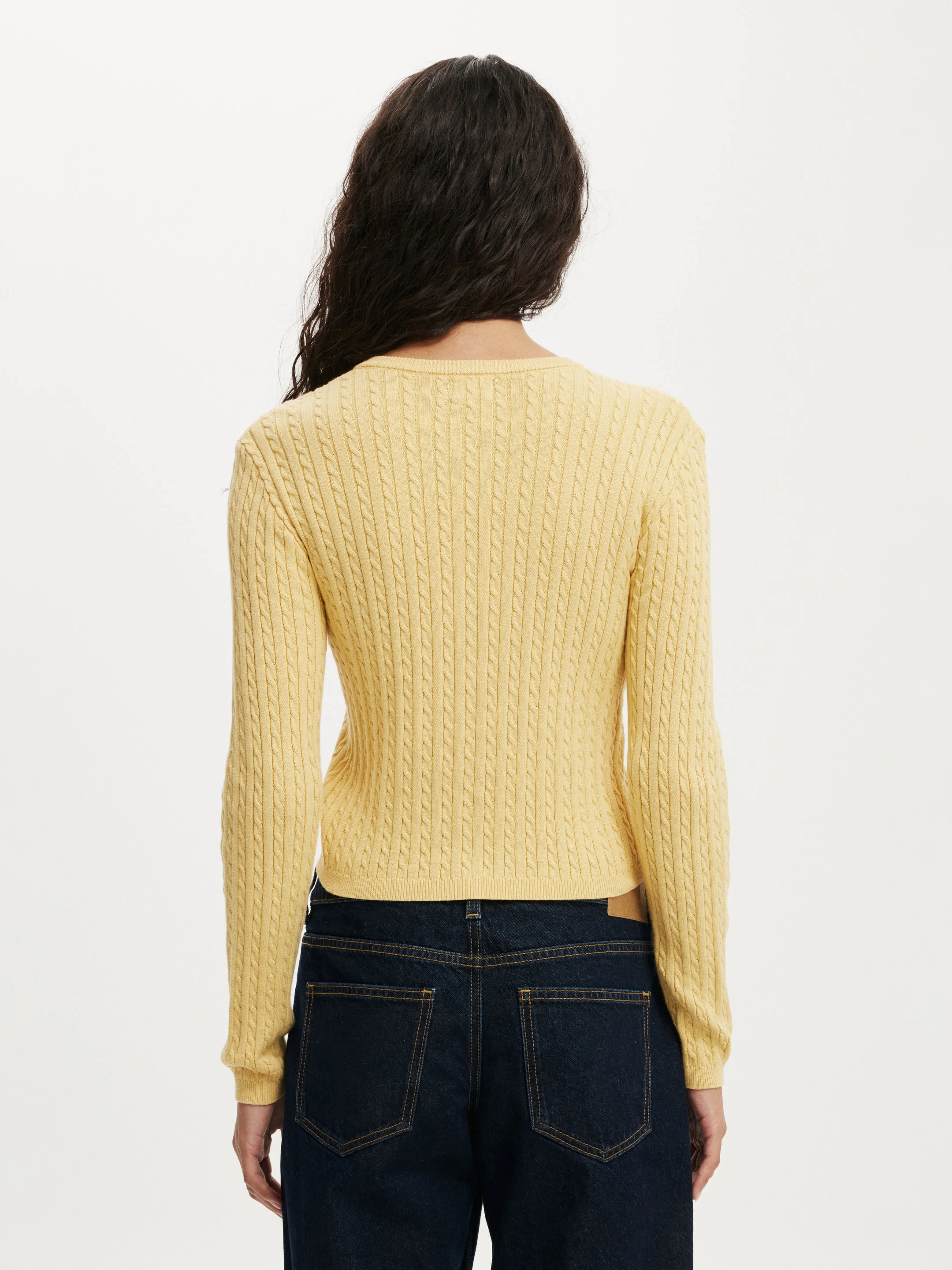 COTTON ON Áo Cardigan Dài Tay Nữ - Cotton Crew Neck Cardigan