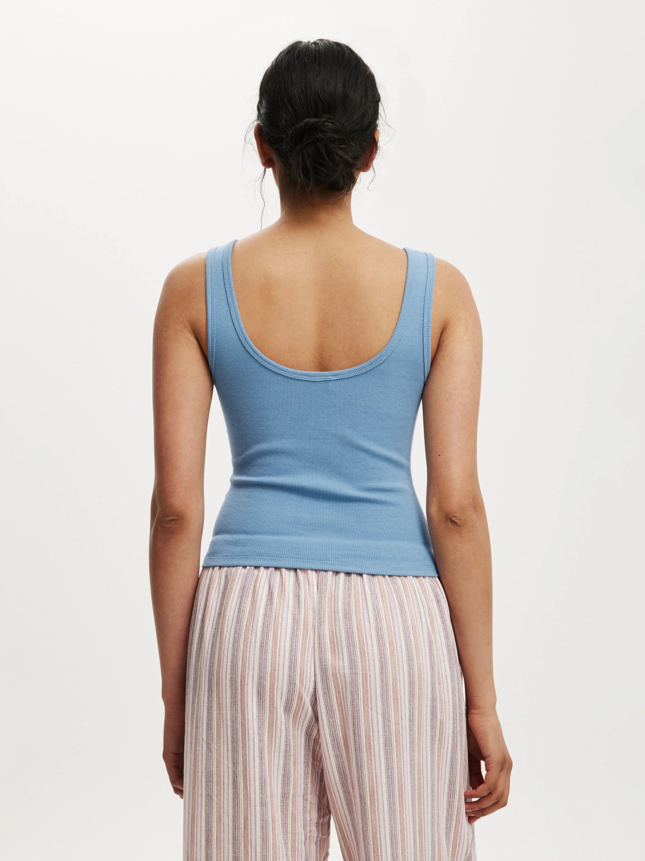 COTTON ON Áo Thun Cộc Tay Nữ-Elsie Henley Tank