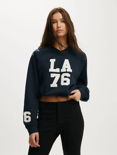 COTTON ON Áo Len Chui Đầu Nữ-Fleece V Neck Pullover