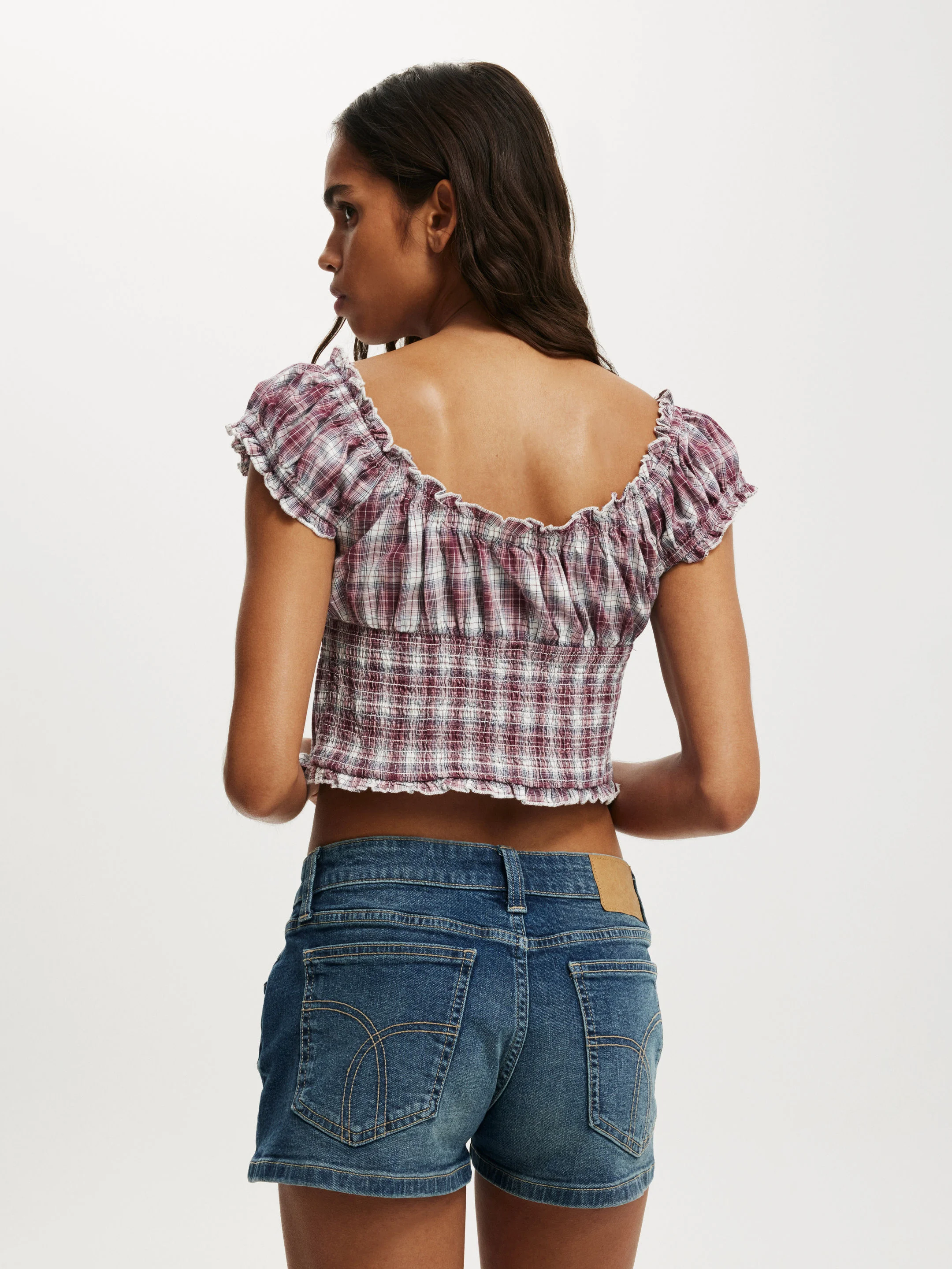 COTTON ON Áo Kiểu Ngắn Tay Nữ-Greta Frill Sleeve Blouse