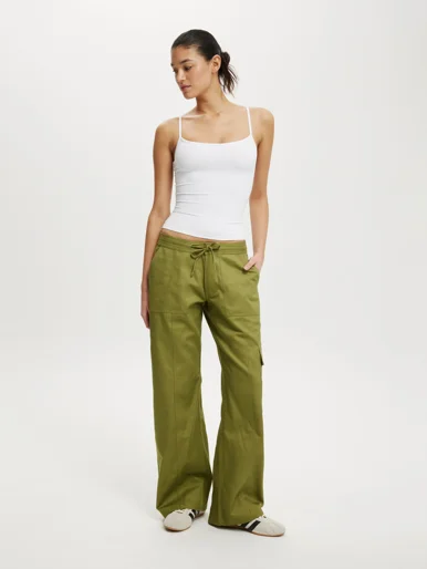 COTTON ON Quần Vải Dài Nữ-Eve Low Rise Cargo Pant