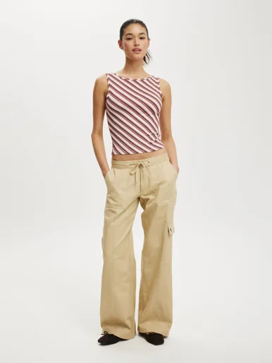 COTTON ON Quần Vải Dài Nữ-Eve Low Rise Cargo Pant