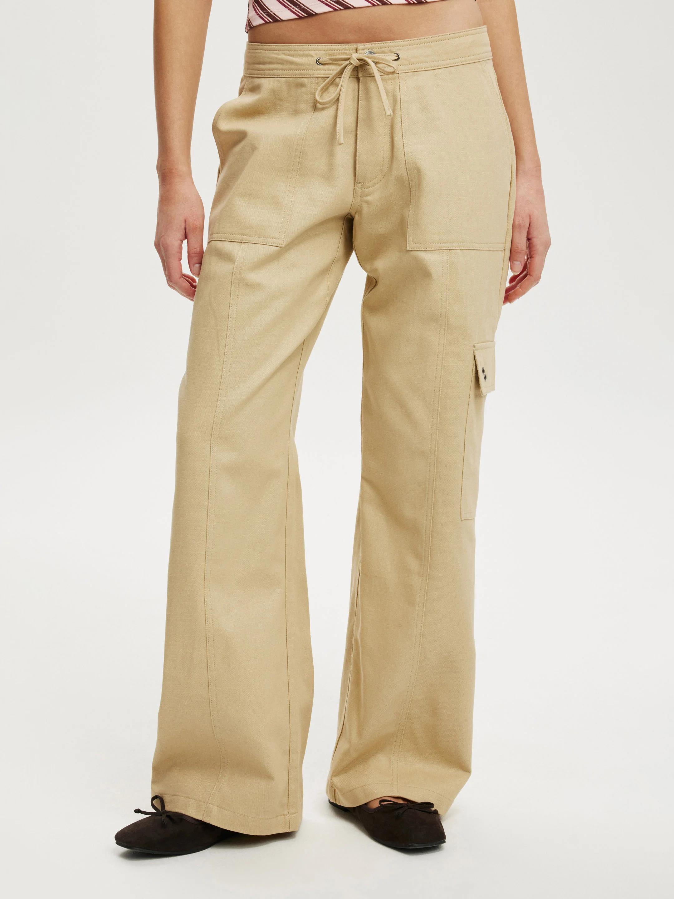COTTON ON Quần Vải Dài Nữ-Eve Low Rise Cargo Pant