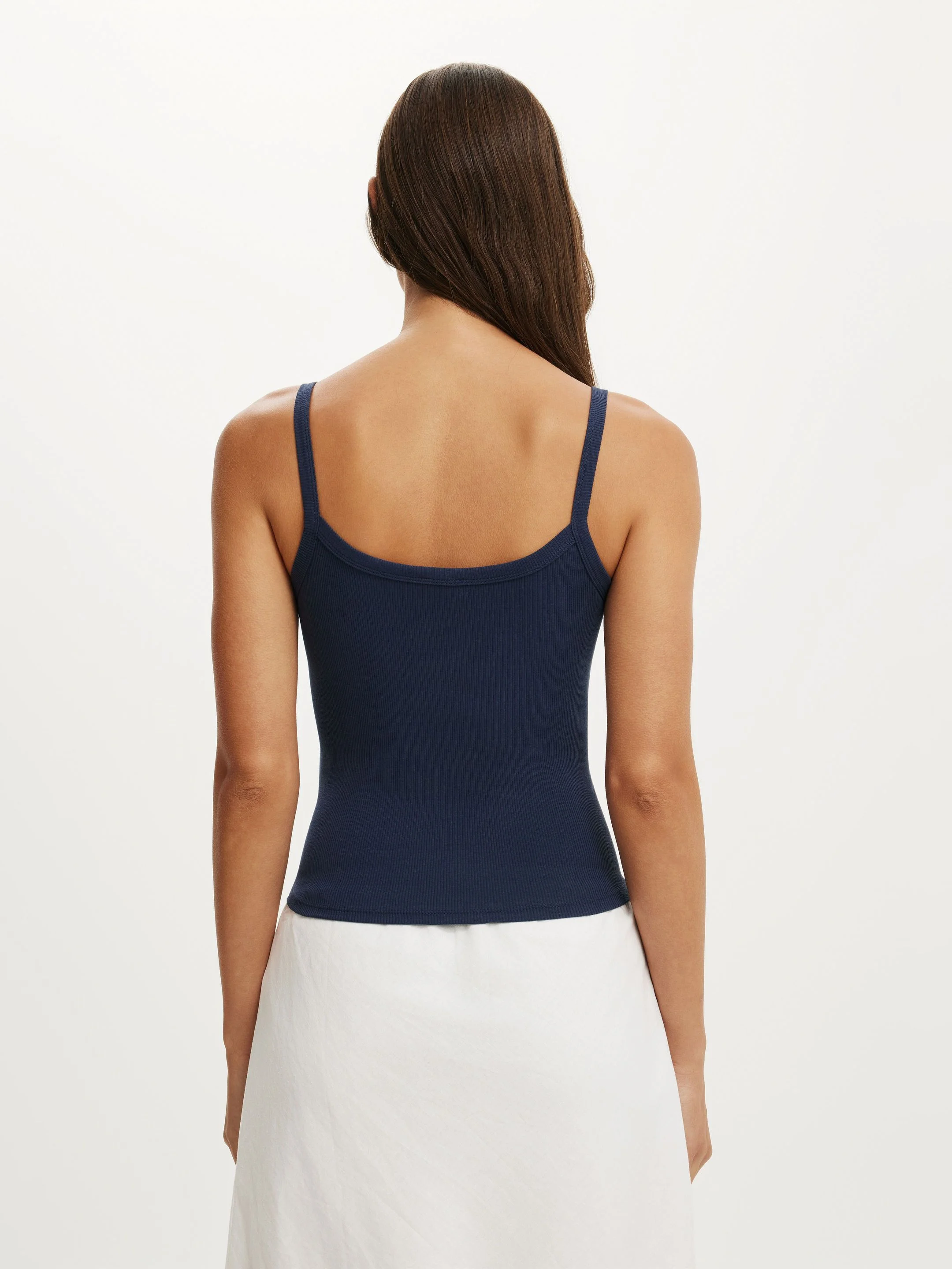 COTTON ON Áo Hai Dây Nữ-Goldie Rib Scoop Cami
