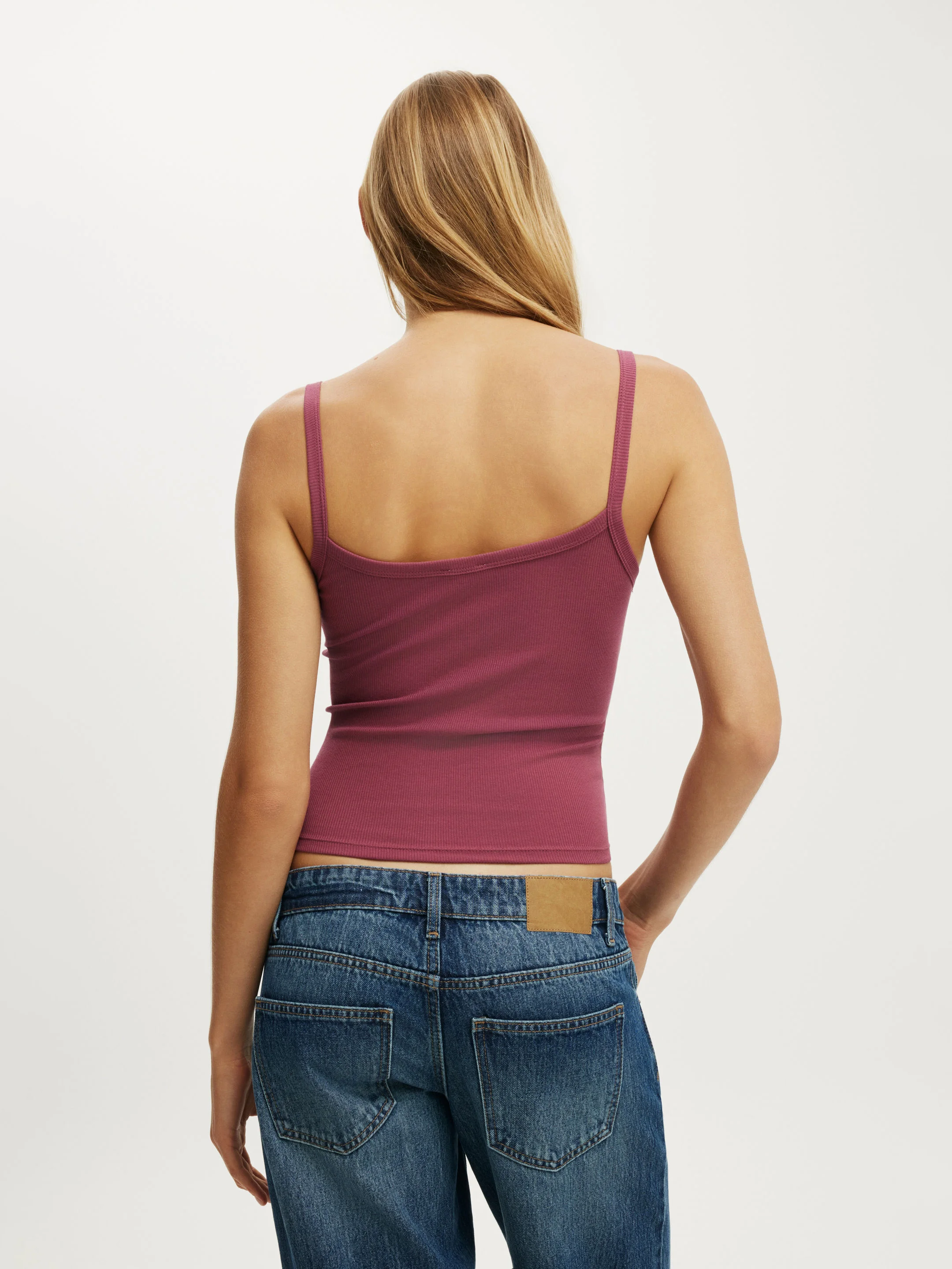 COTTON ON Áo Hai Dây Nữ - Goldie Rib Scoop Cami
