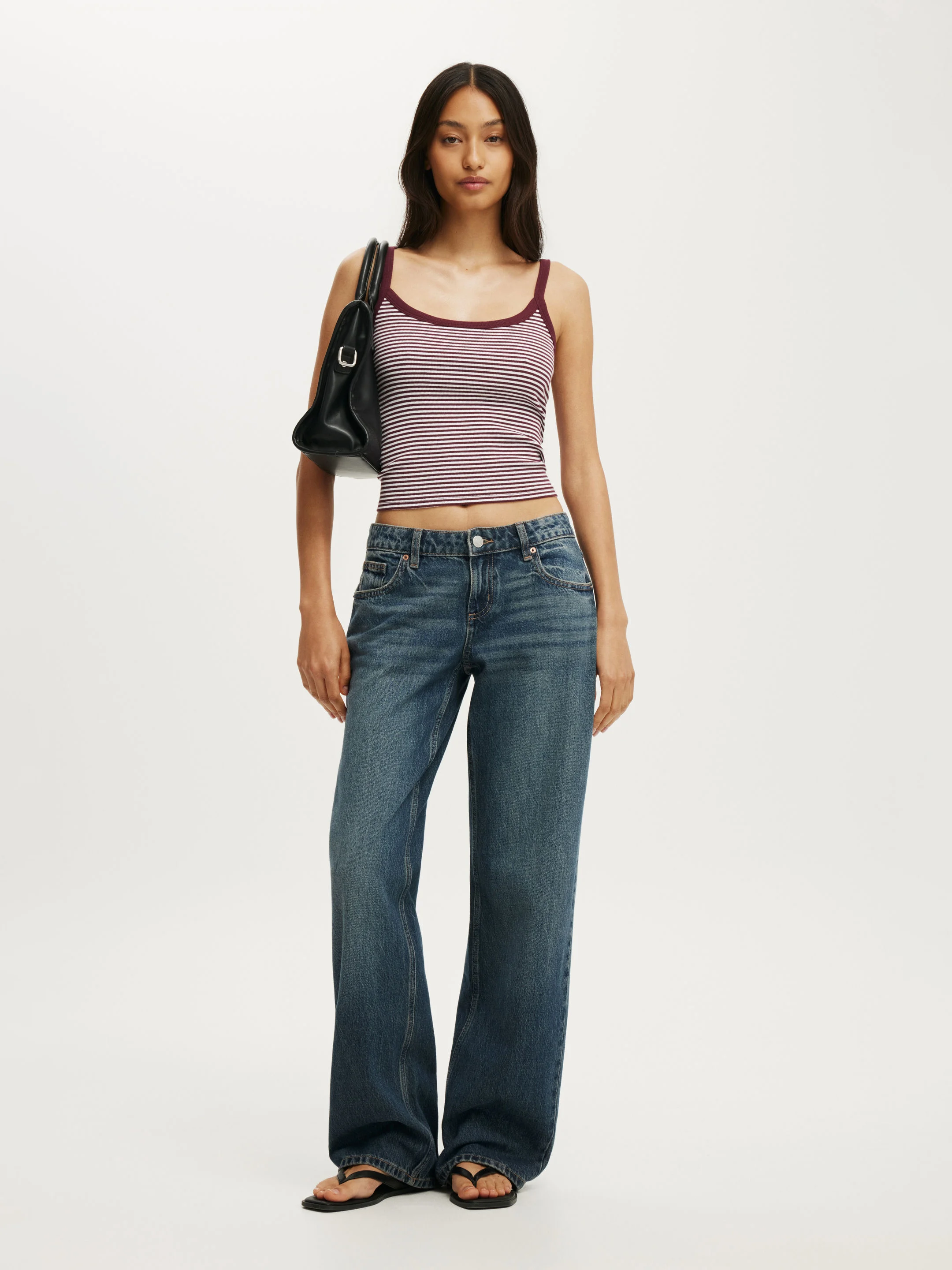 COTTON ON Áo Hai Dây Nữ - Goldie Rib Scoop Cami