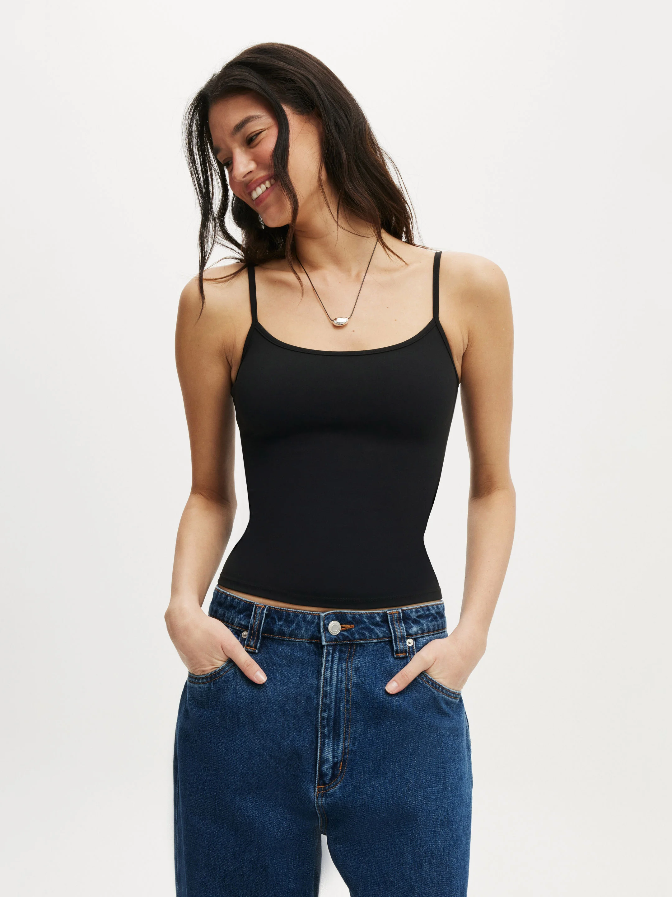 COTTON ON Áo Hai Dây Nữ-Hold Me Cami