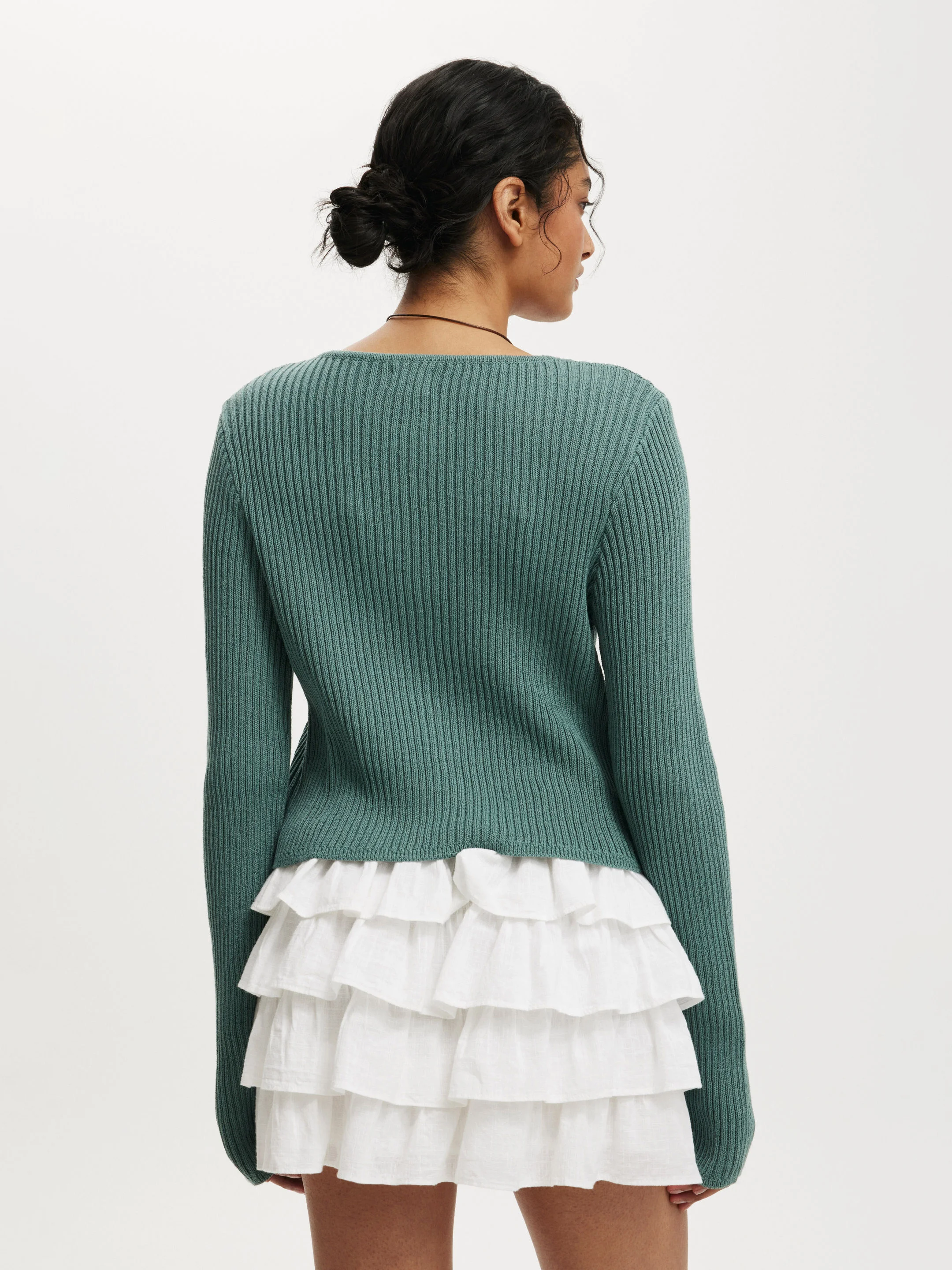 COTTON ON Áo Len Cardigan Dài Tay-Sandi Cardigan
