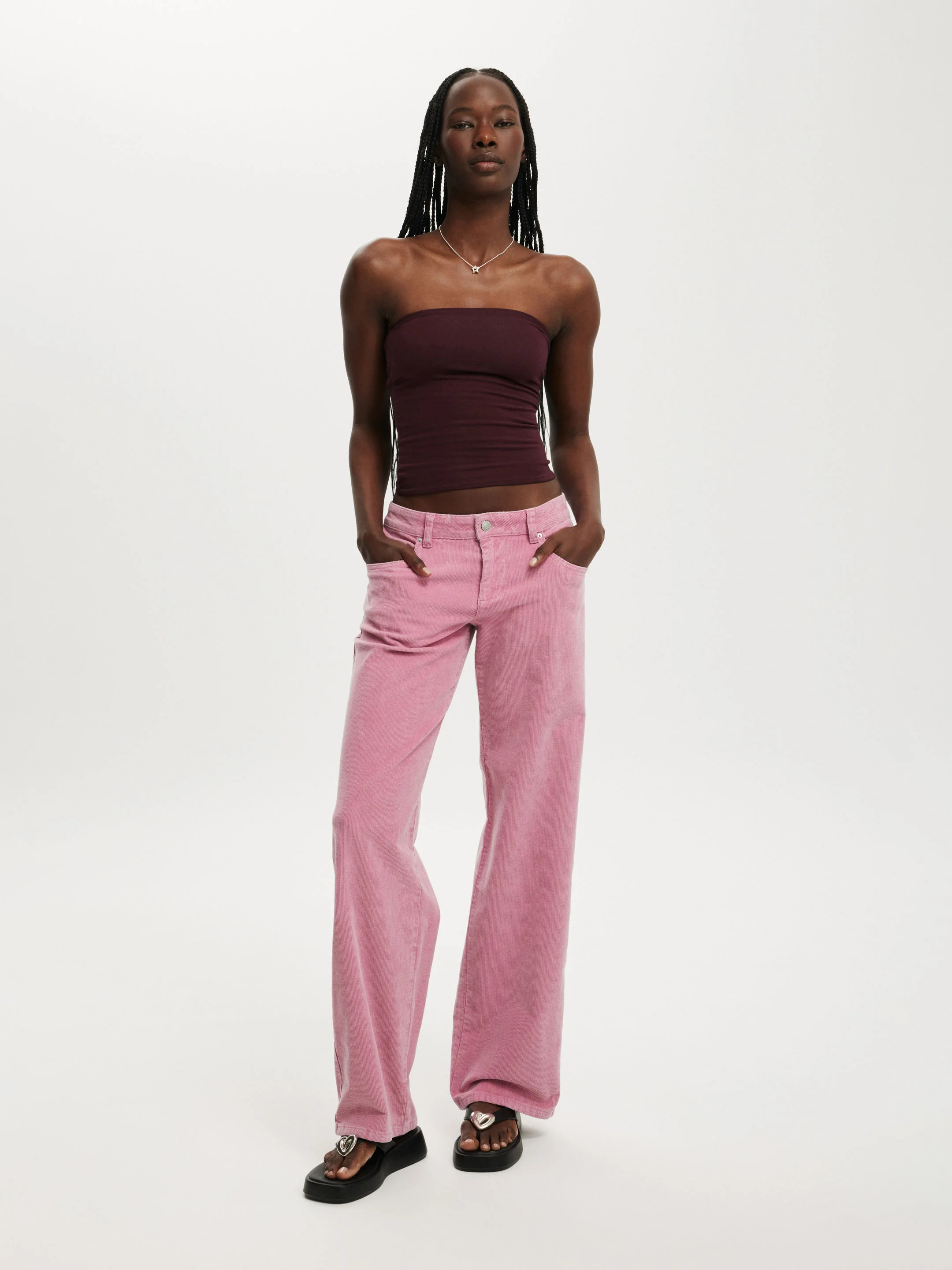 COTTON ON Quần Jeans Dài Nữ-Low Rise Straight Cord Pant
