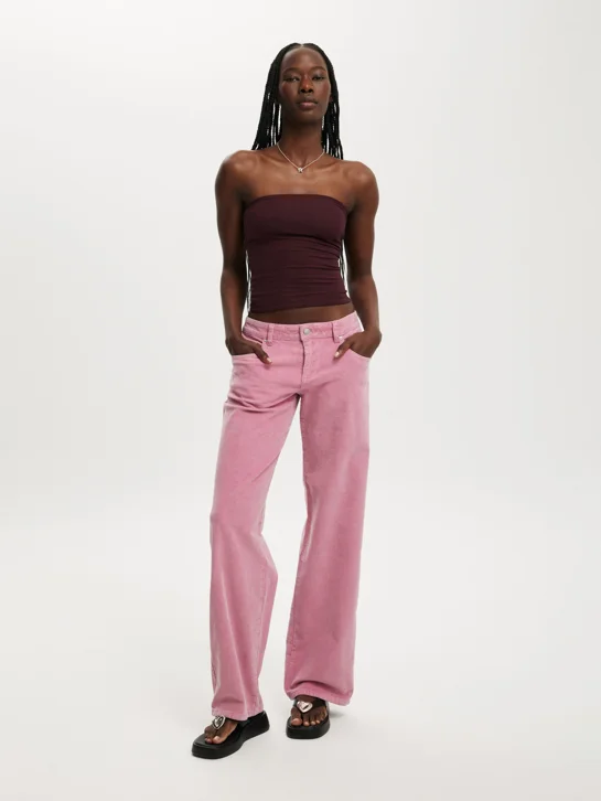 COTTON ON Quần Jeans Dài Nữ-Low Rise Straight Cord Pant
