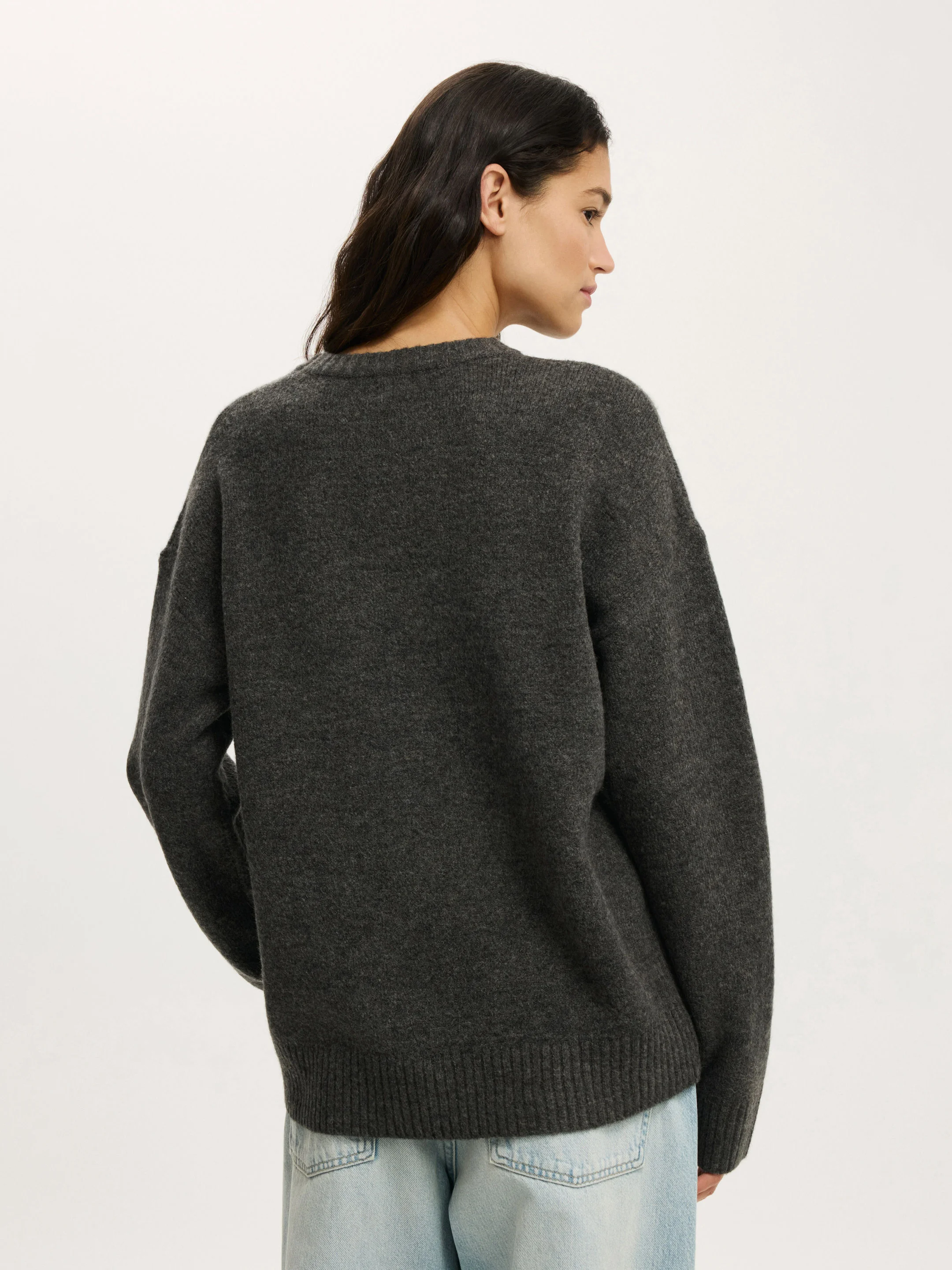 COTTON ON Áo Len Dài Tay Nữ-Luxe Crew Sweater