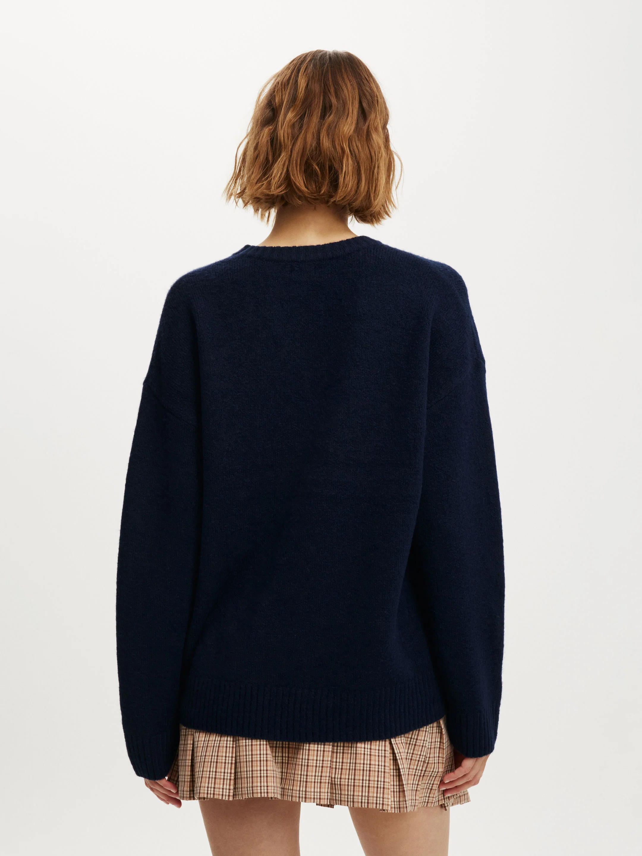COTTON ON Áo Len Dài Tay Nữ-Luxe Crew Sweater