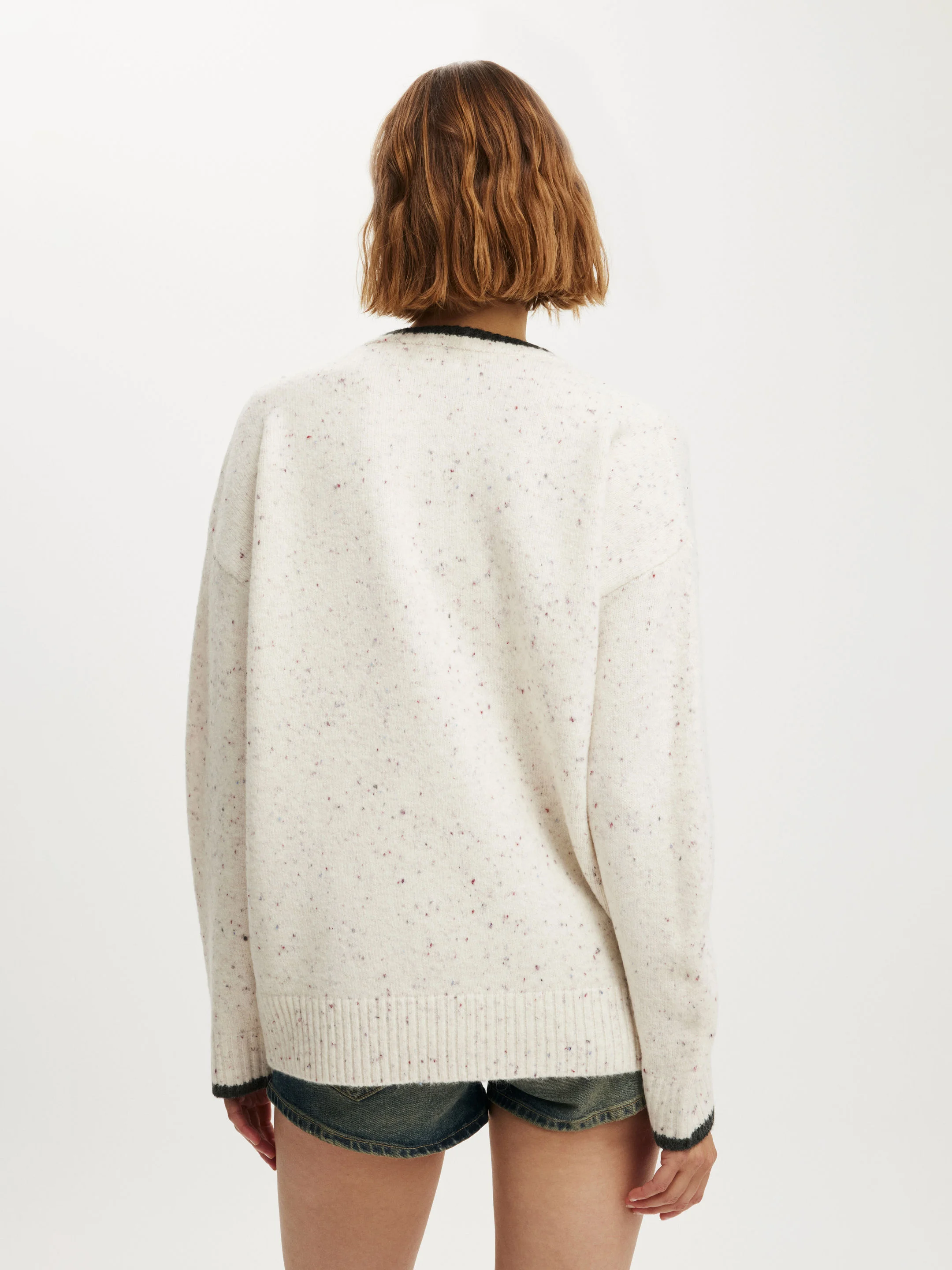 COTTON ON Áo Len Dài Tay Nữ-Luxe Crew Sweater