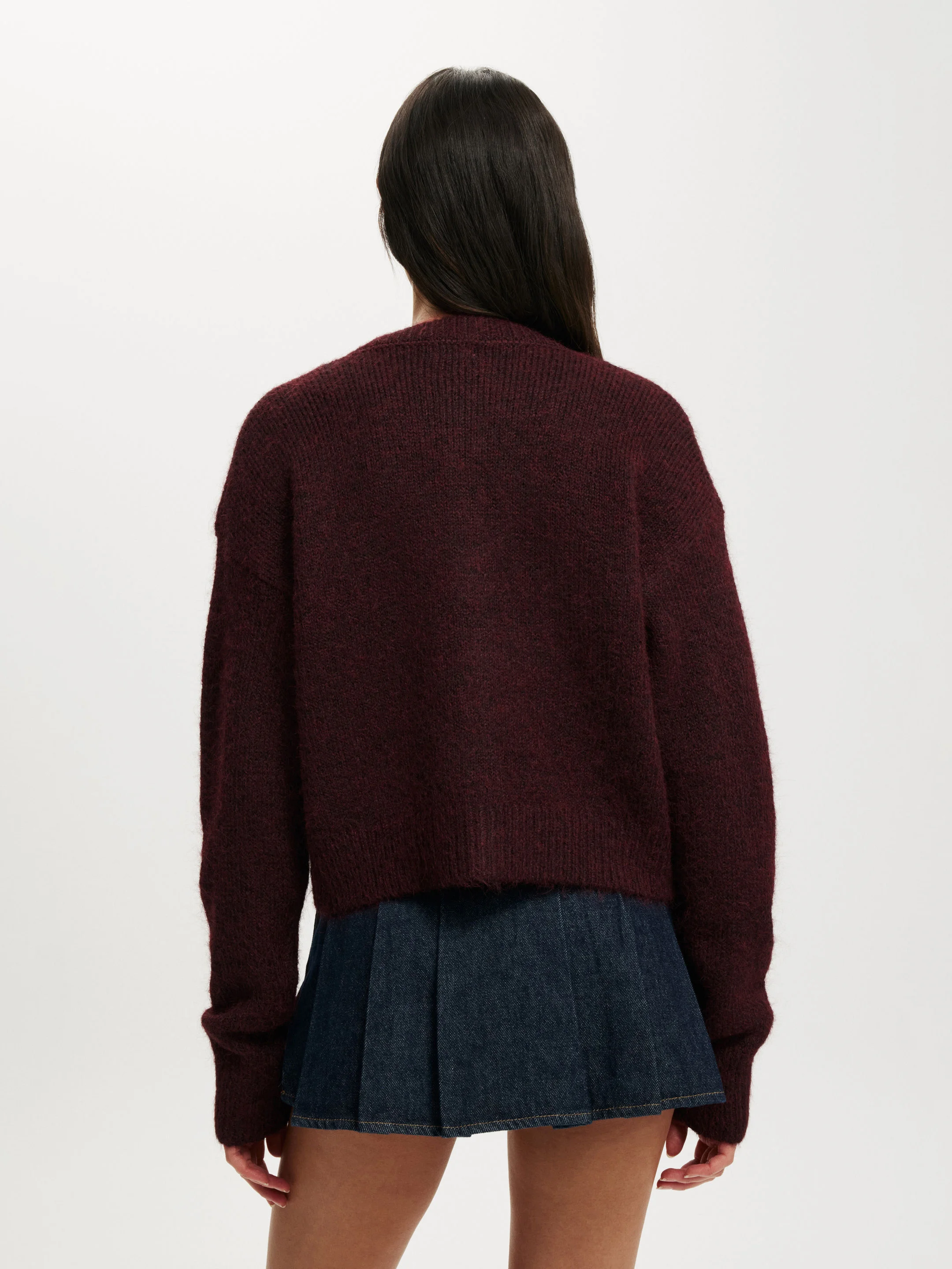 COTTON ON Áo Len Cardigan Dài Tay-Lofty Luxe Crew Cardigan