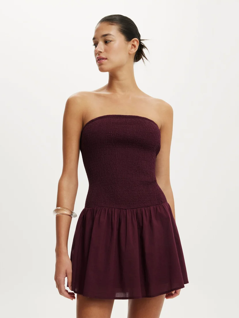 COTTON ON Đầm Mini Nữ - Shirred Tube Mini Dress