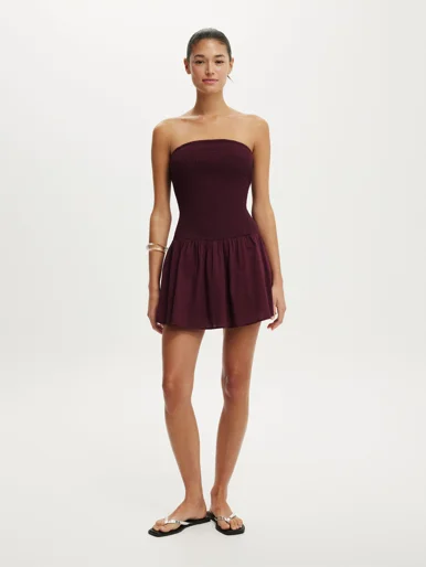 COTTON ON Đầm Mini Nữ - Shirred Tube Mini Dress