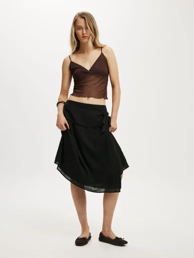 COTTON ON Váy Midi Nữ-Gracie Wrap Midi Skirt