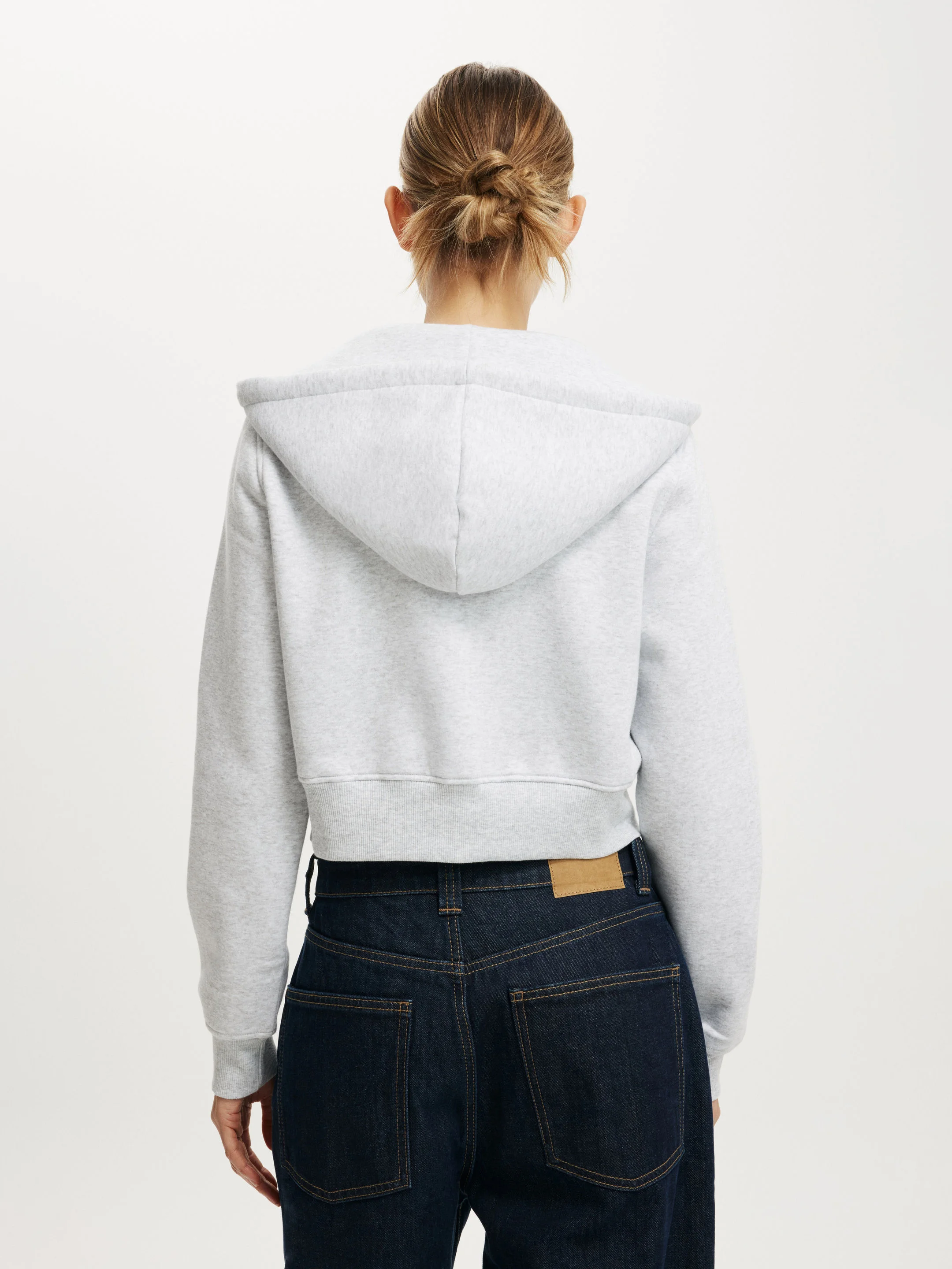 COTTON ON Áo Khoác Dài Tay Nữ-Cropped Zip Through Hoodie