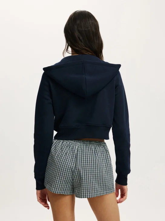 COTTON ON Áo Khoác Dài Tay Nữ-Cropped Zip Through Hoodie