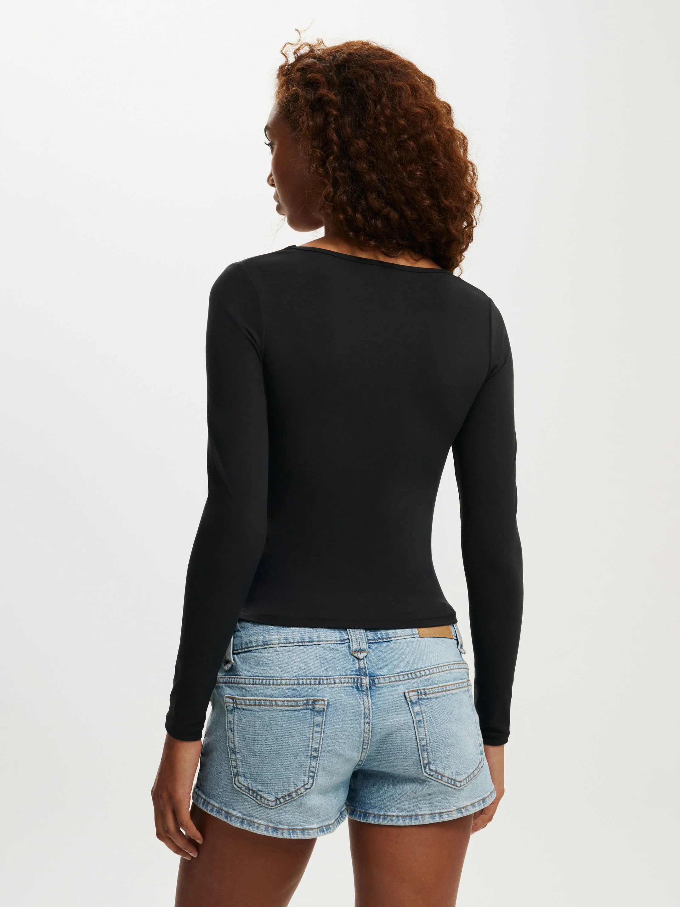 COTTON ON Áo Thun Dài Tay Nữ-Hold Me Long Sleeve