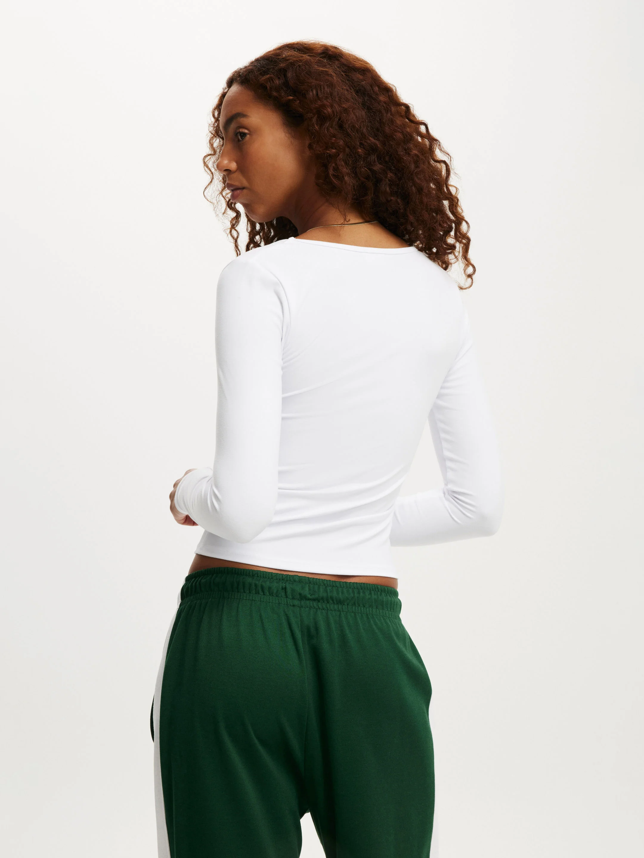COTTON ON Áo Thun Dài Tay Nữ-Hold Me Long Sleeve