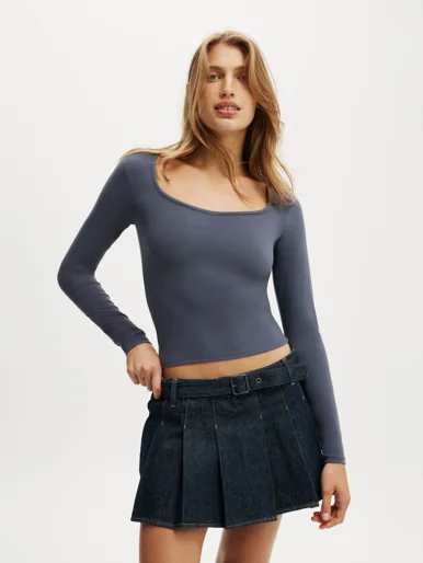 COTTON ON Áo Thun Dài Tay Nữ-Hold Me Long Sleeve