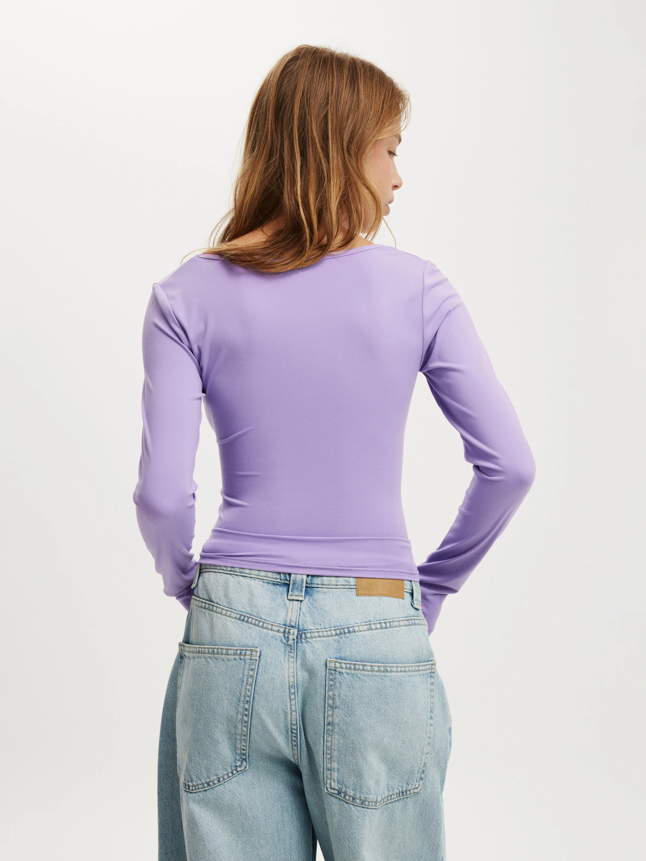 COTTON ON Áo Thun Dài Tay Nữ-Hold Me Long Sleeve