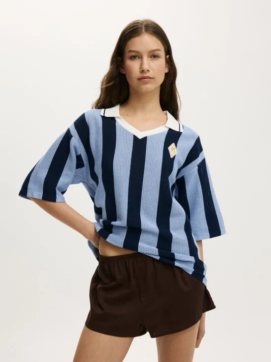 COTTON ON Áo Len Polo Nữ - Collared Shortsleeve Polo Knit