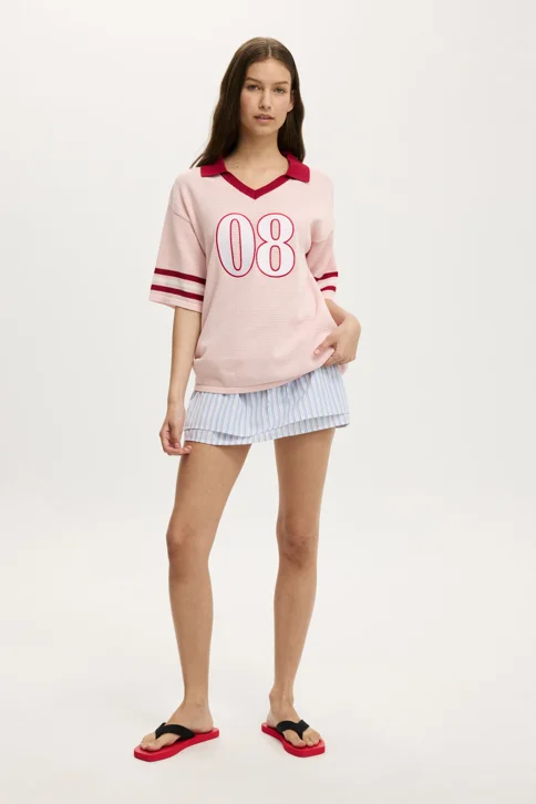 COTTON ON Áo Len Polo Nữ - Collared Shortsleeve Polo Knit