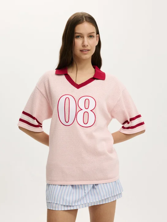 COTTON ON Áo Len Polo Nữ - Collared Shortsleeve Polo Knit