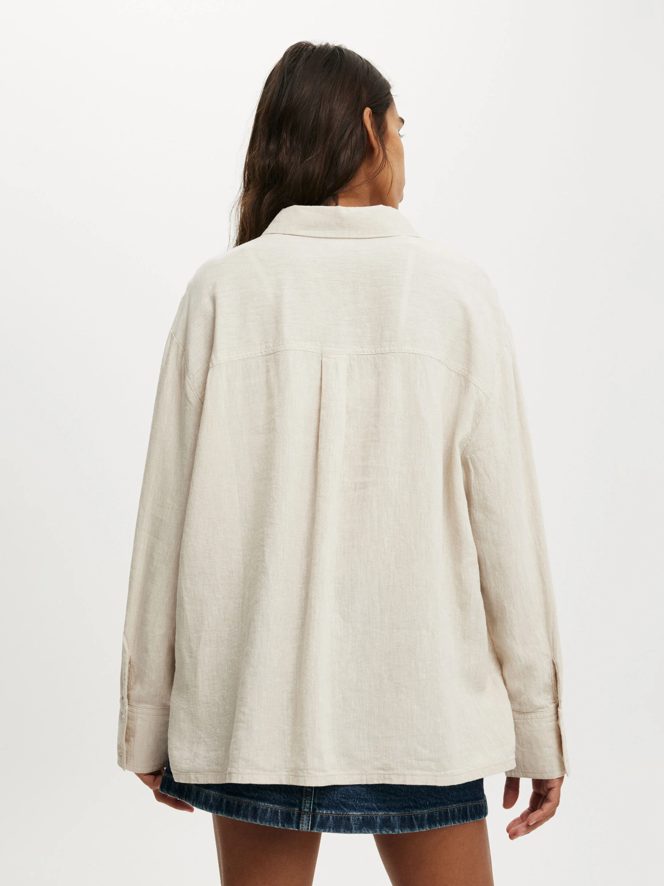 COTTON ON Áo Sơ Mi Dài Tay Nữ-Haven Long Sleeve Shirt