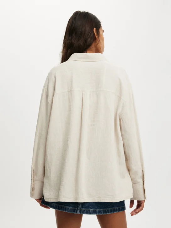 COTTON ON Áo Sơ Mi Dài Tay Nữ-Haven Long Sleeve Shirt