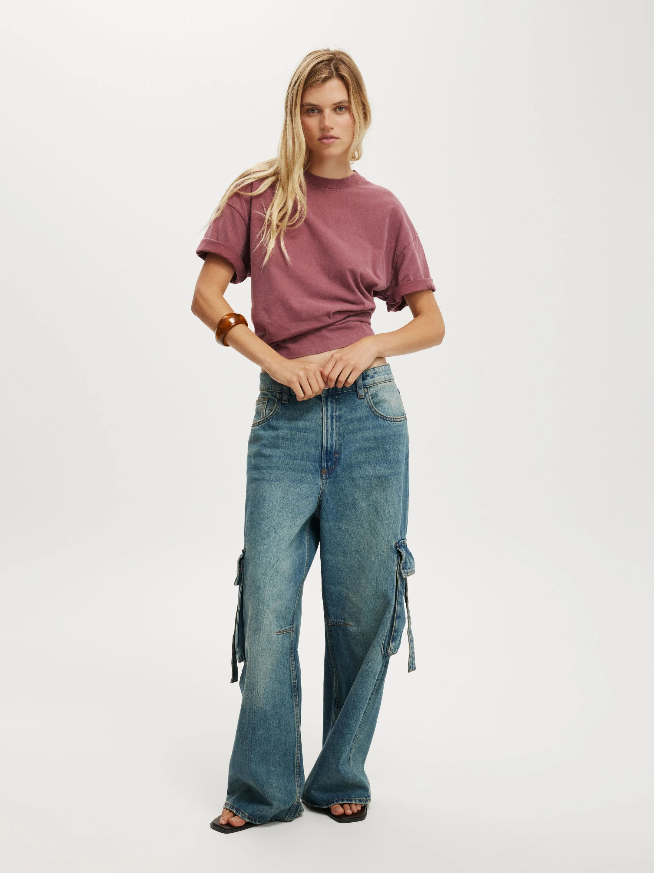 COTTON ON Quần Jeans Dài Nữ-Boyfriend Super Baggy Jean