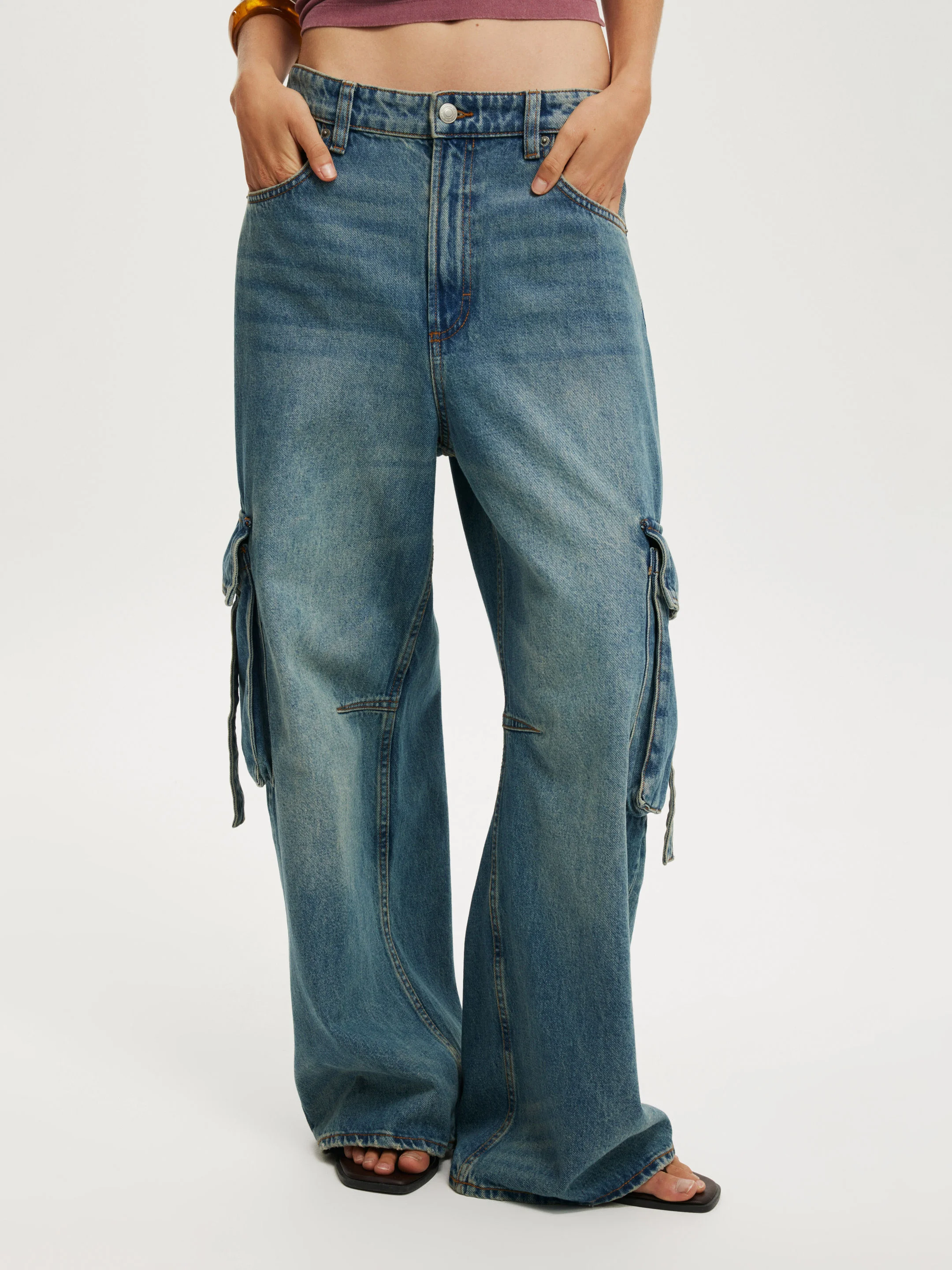 COTTON ON Quần Jeans Dài Nữ-Boyfriend Super Baggy Jean