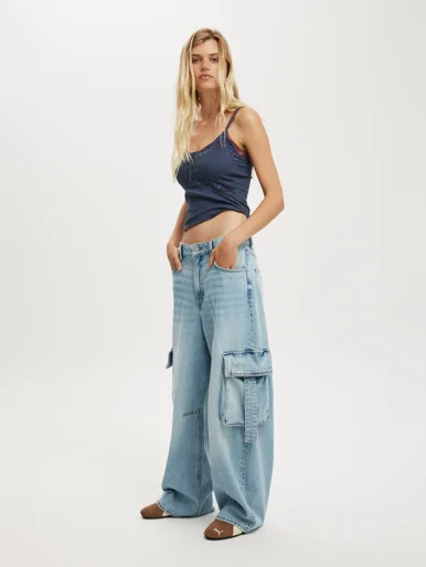 COTTON ON Quần Jeans Dài Nữ-Boyfriend Super Baggy Jean