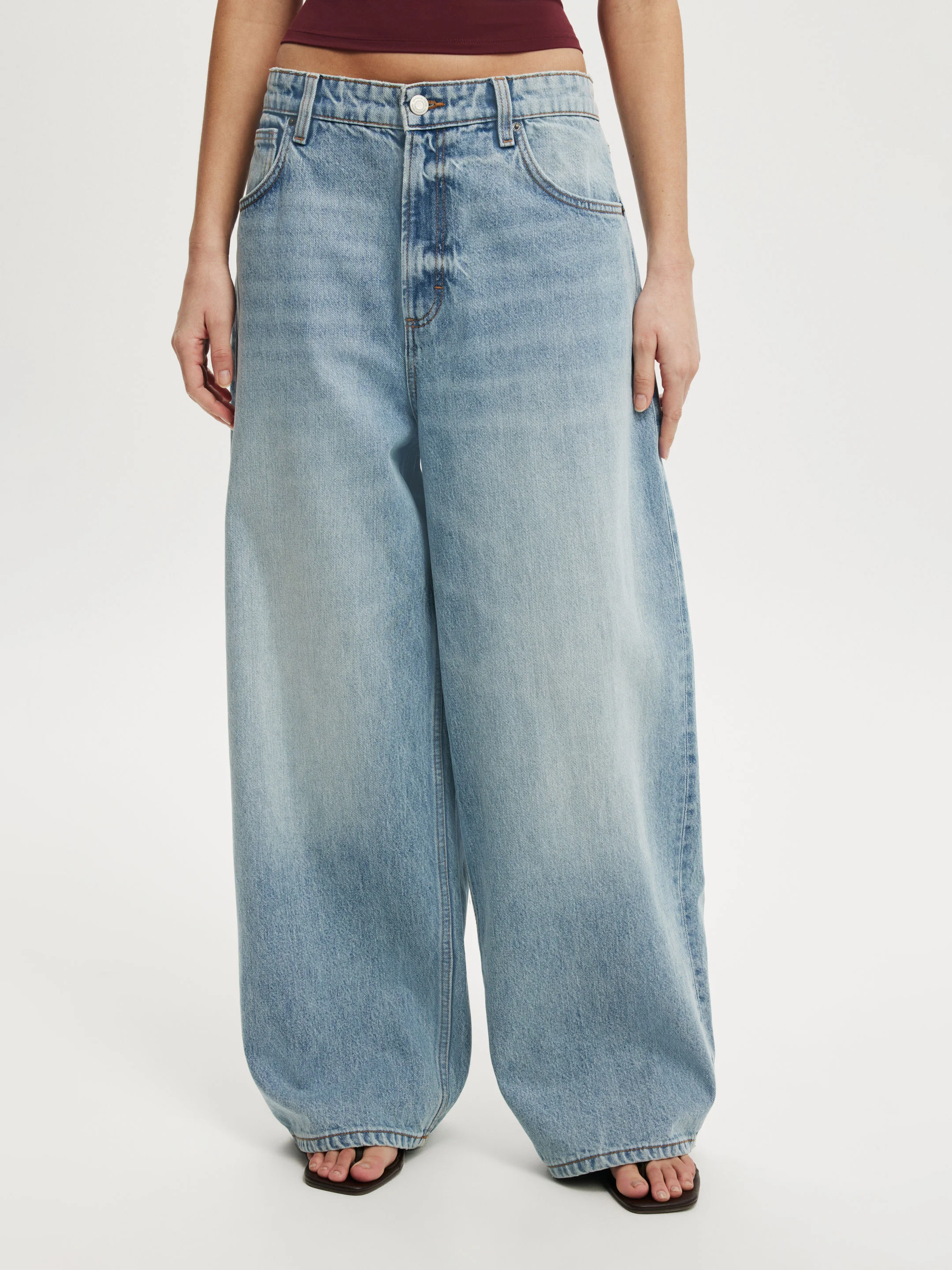 COTTON ON Quần Jeans Dài Nữ-Boyfriend Super Baggy Jean