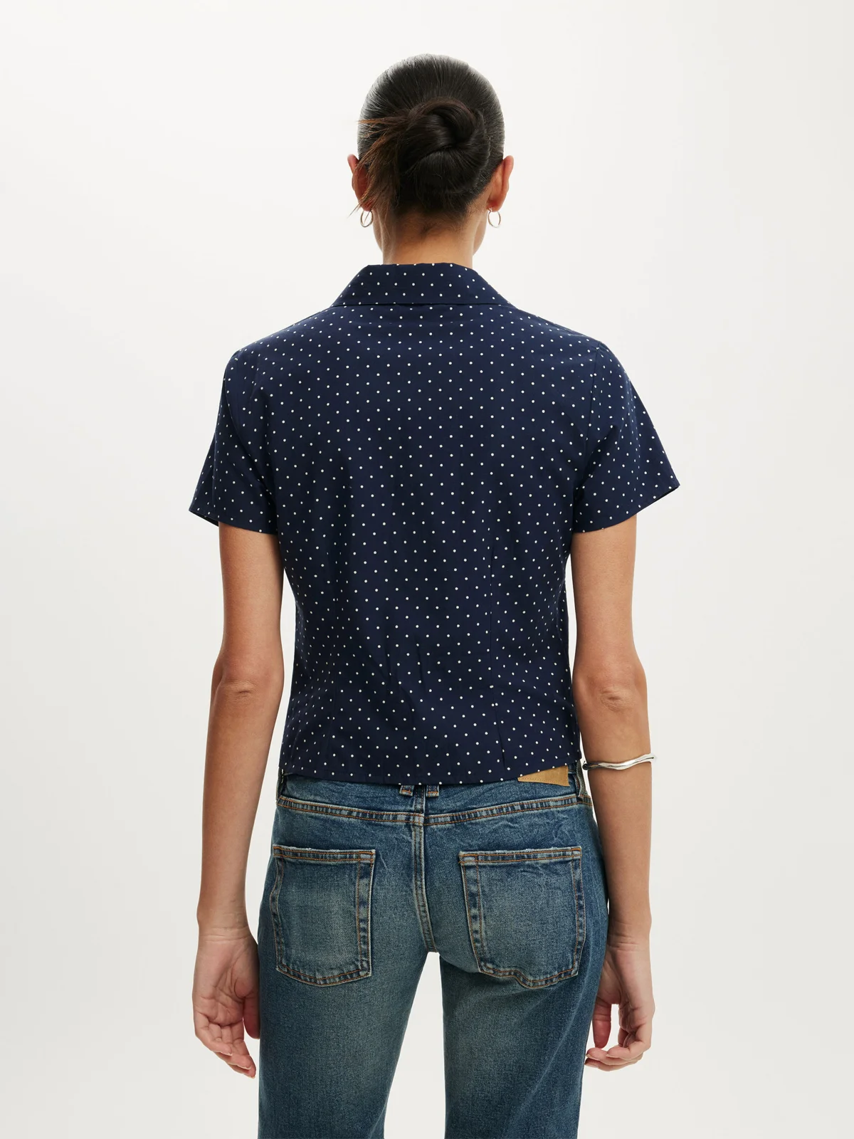 COTTON ON Áo Sơ Mi Ngắn Tay Nữ - Maya Rouched Shirt