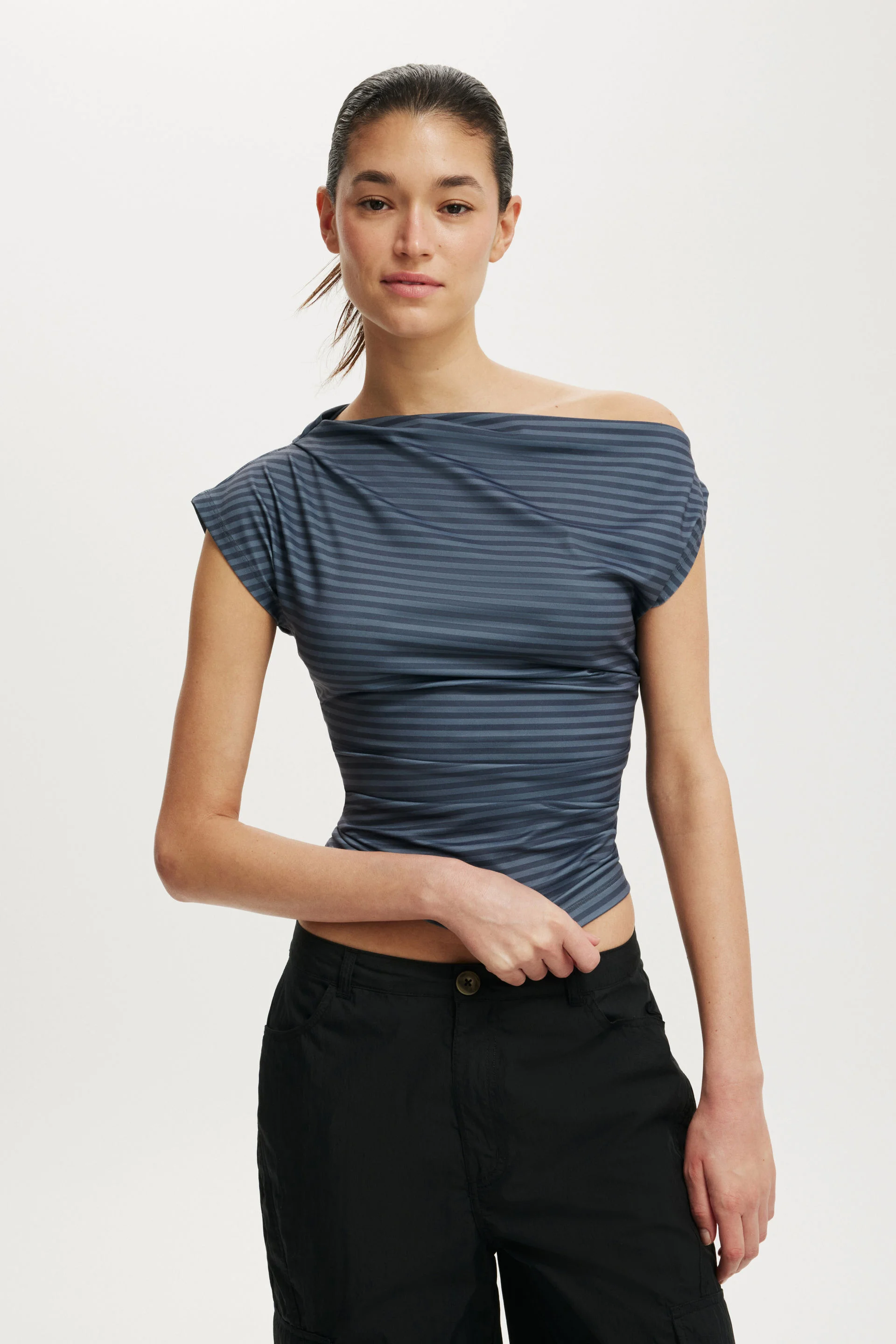 COTTON ON Áo Kiểu Lệch Vai Nữ - Georgie Off Shoulder Short Sleeve