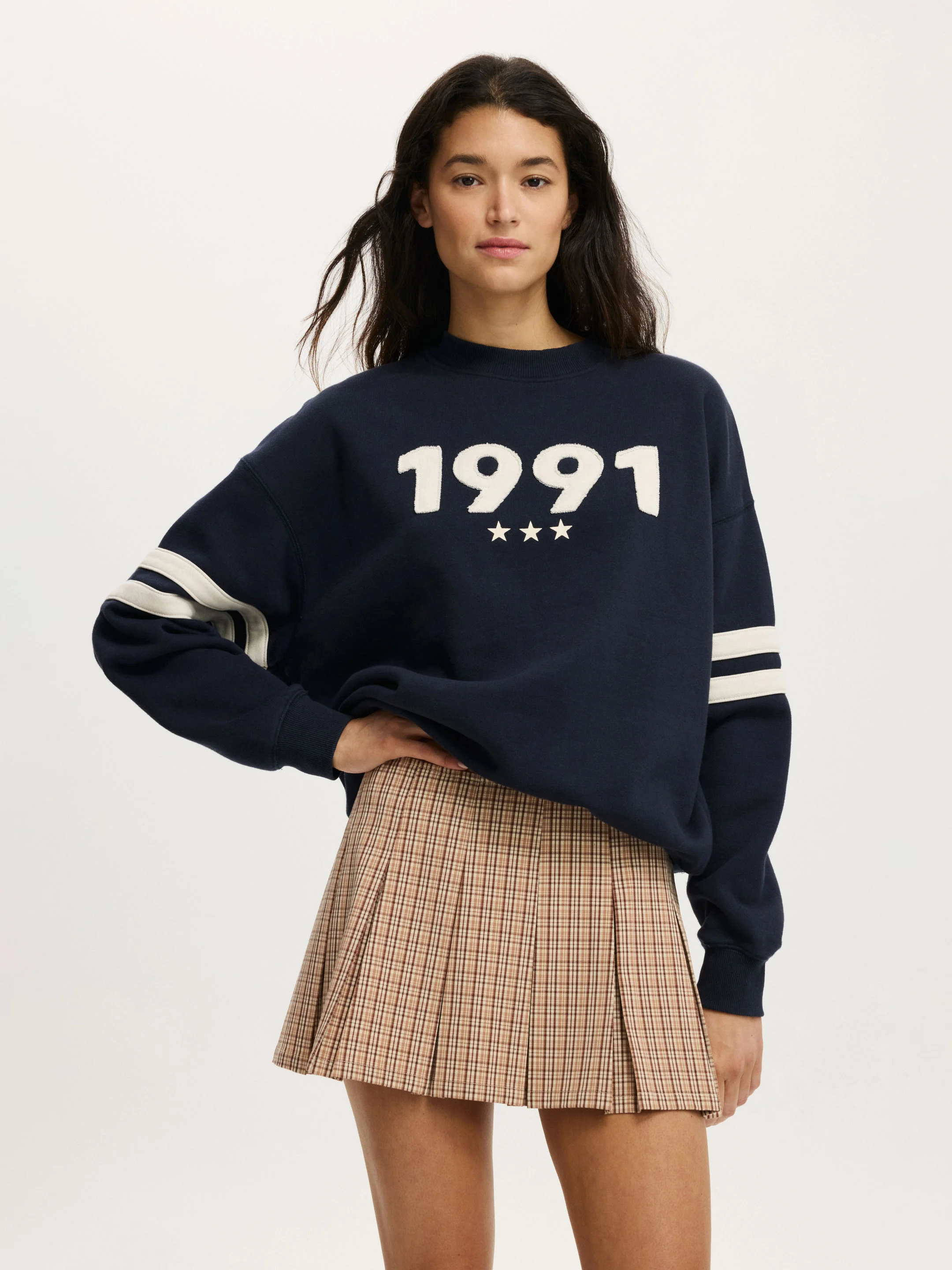 COTTON ON Áo Chui Đầu Nữ-Graphic Crew Sweatshirt