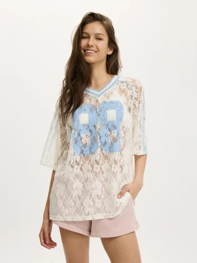 COTTON ON Áo Thun Có Họa Tiết Nữ - The Raglan Graphic Jersey Tee