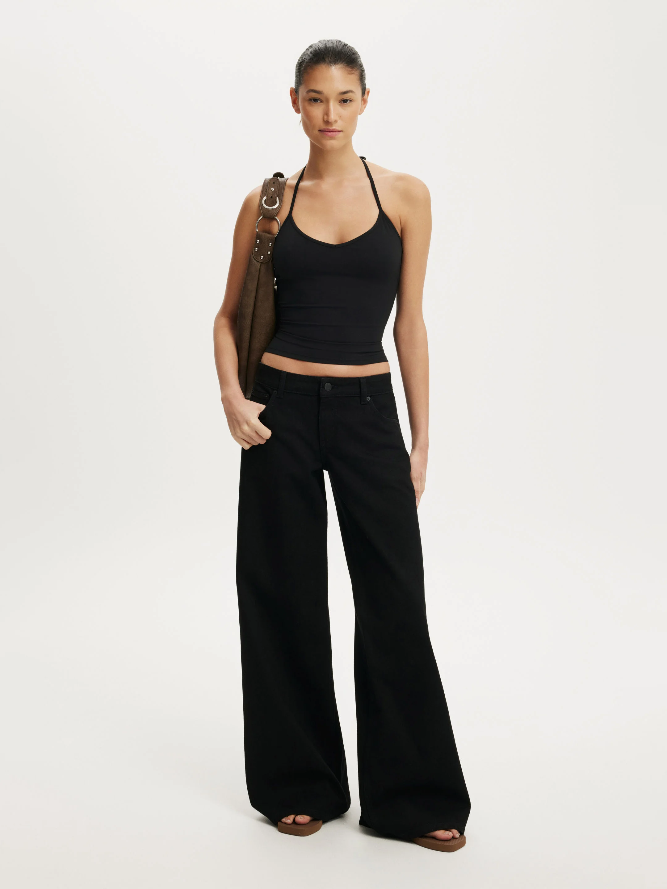 COTTON ON Quần Jeans Dài Nữ - Low Rise Wide Jean