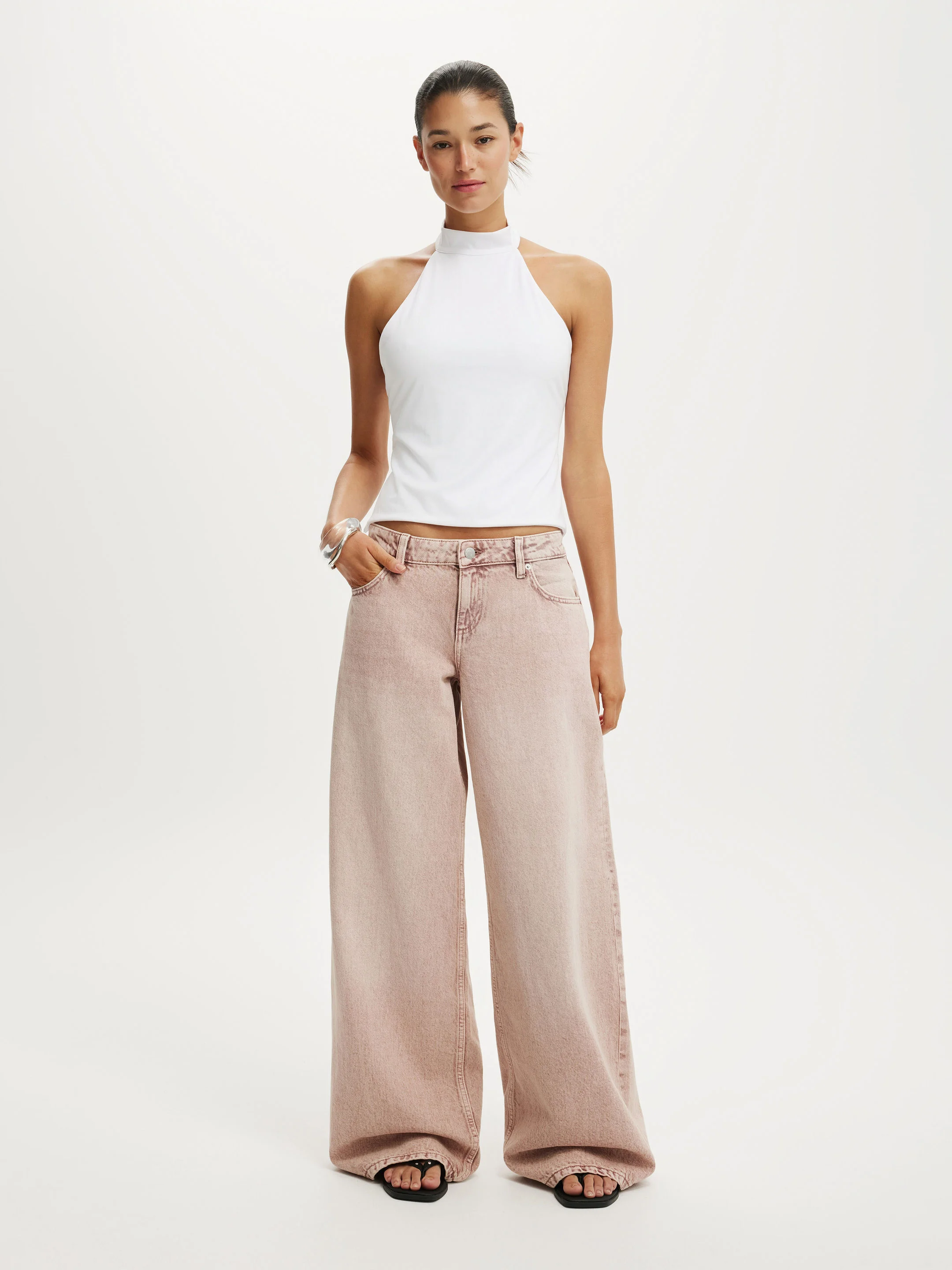 COTTON ON Quần Jeans Dài Nữ - Low Rise Wide Jean