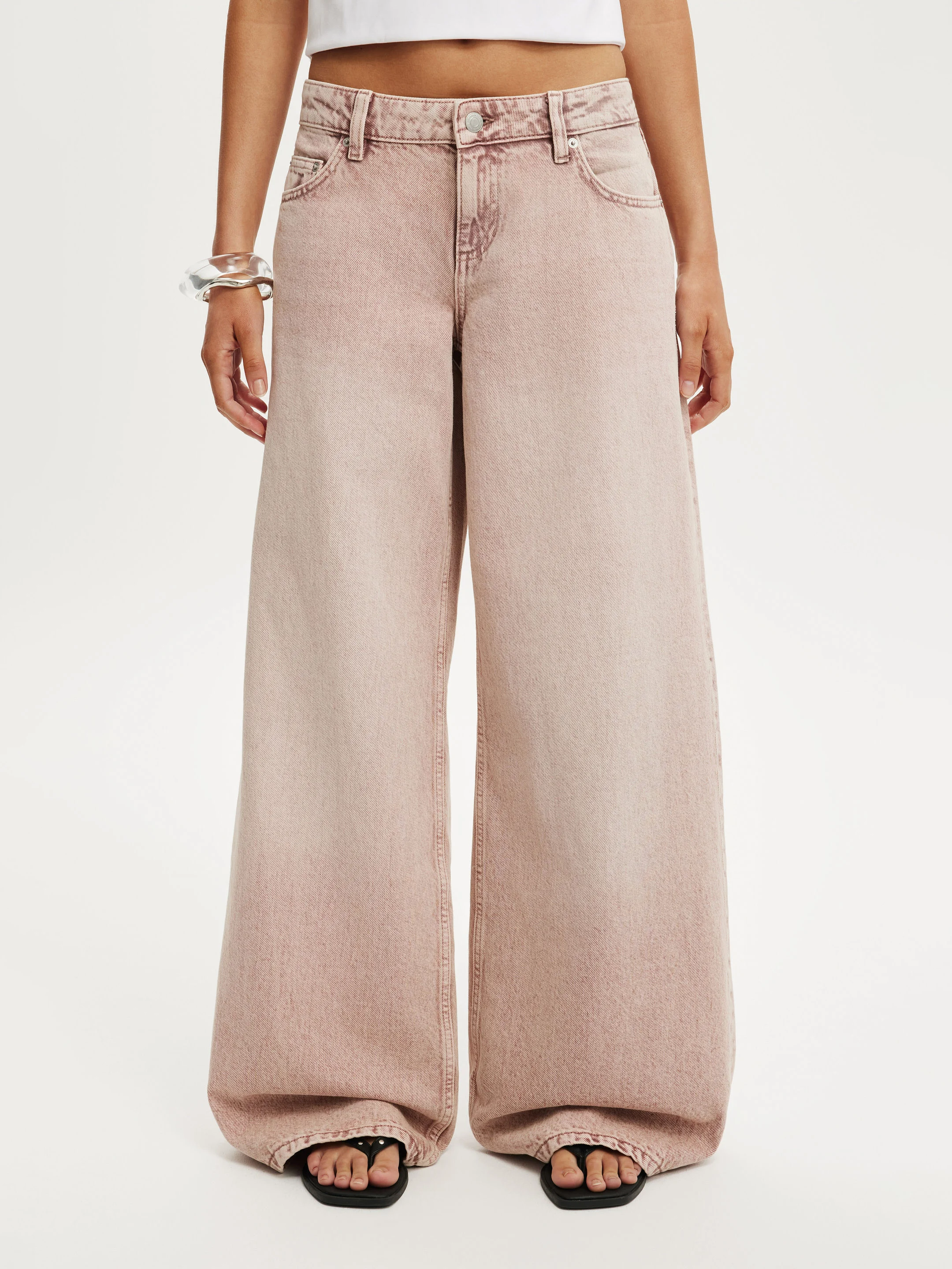 COTTON ON Quần Jeans Dài Nữ - Low Rise Wide Jean