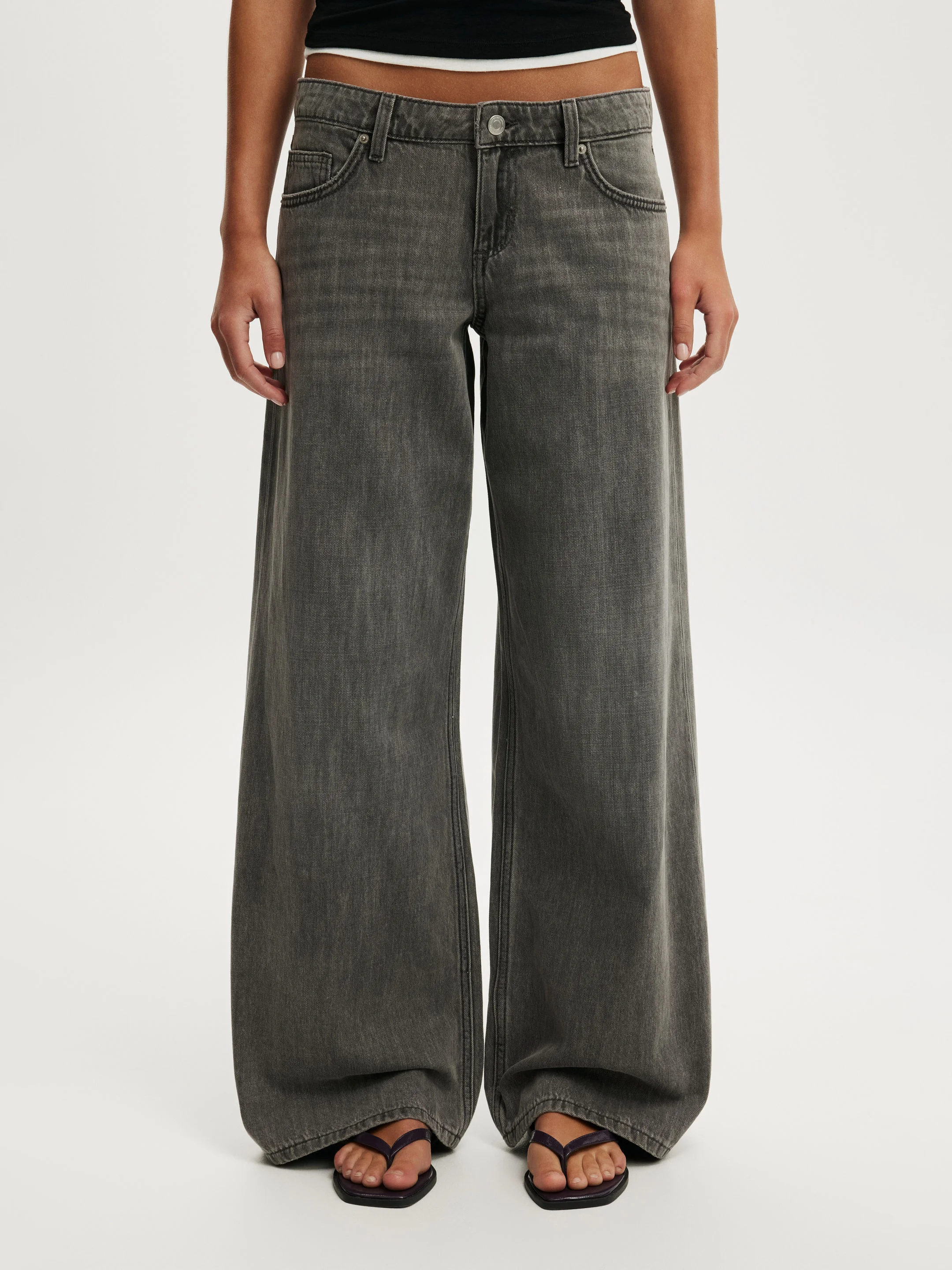 COTTON ON Quần Jeans Dài Nữ - Low Rise Wide Jean