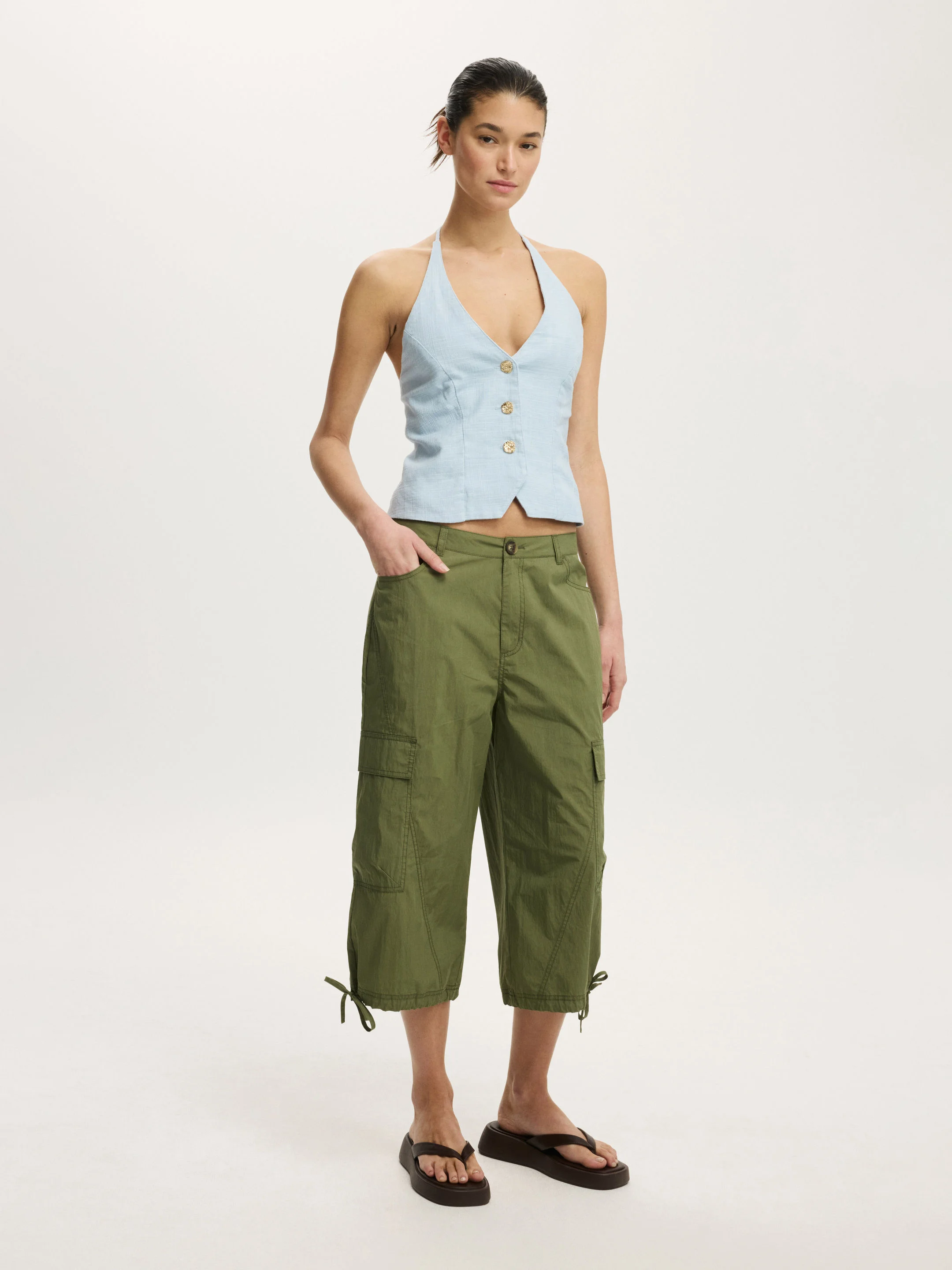 COTTON ON Áo Kiểu Cộc Tay Nữ - Sophie Halter Vest