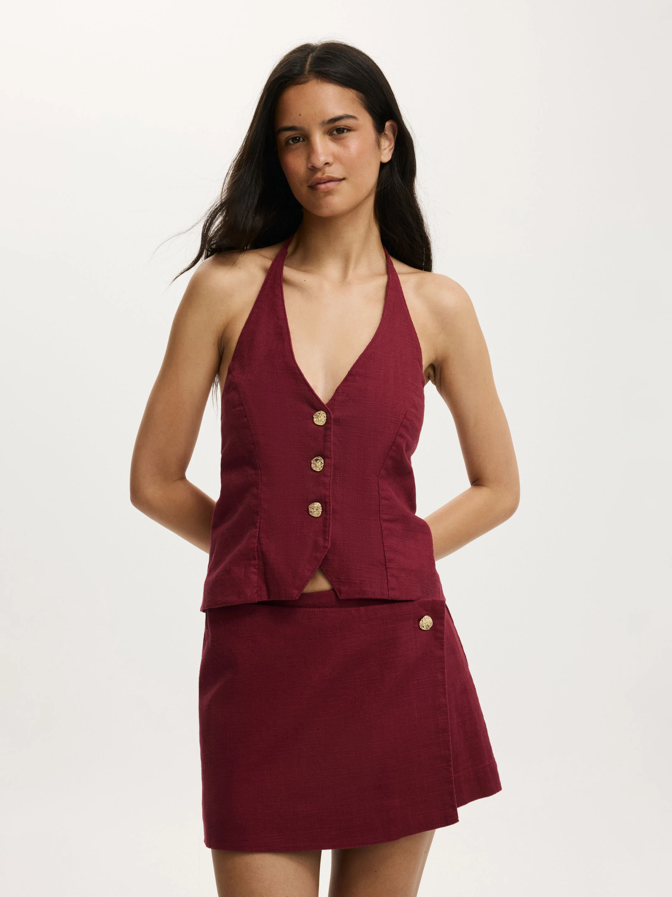 COTTON ON Áo Kiểu Cộc Tay Nữ - Sophie Halter Vest