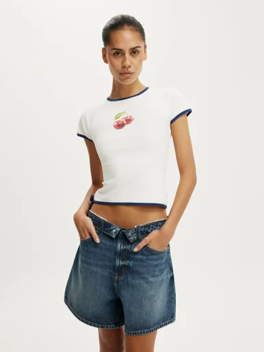 COTTON ON Áo Thun Ngắn Tay Nữ - The Tiny Graphic Tee