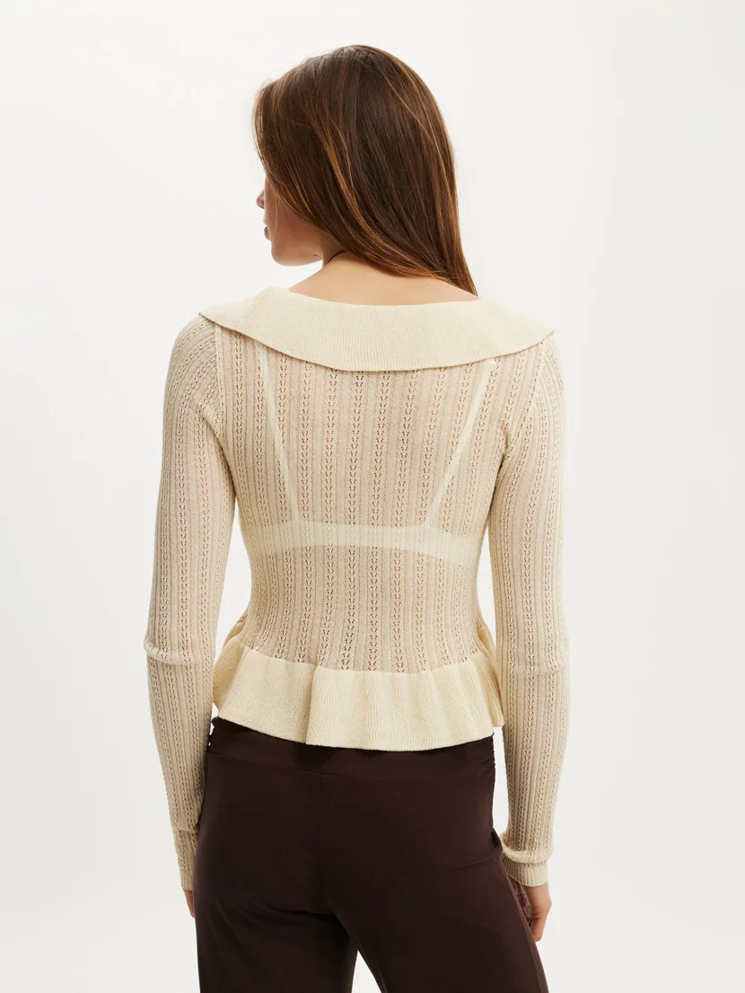 COTTON ON Áo Cardigan Dài Tay Nữ - Ruffle Knit Cardi