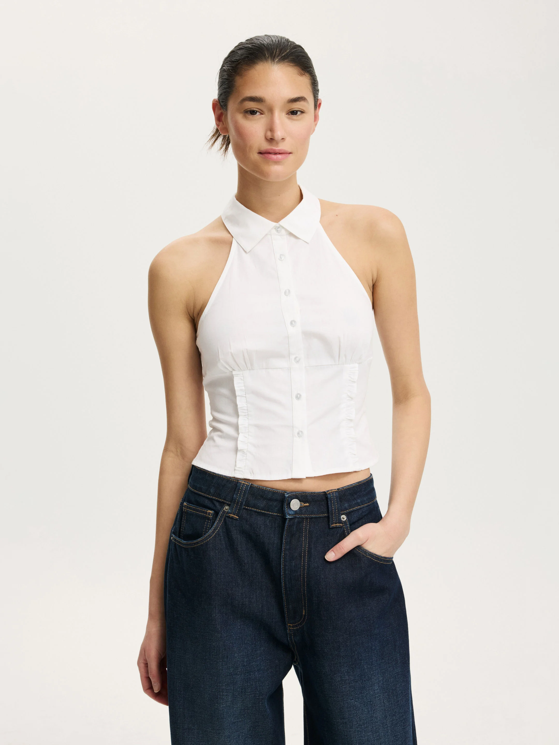 COTTON ON Áo Kiểu Nữ-Ruffle Sleeveless Shirt