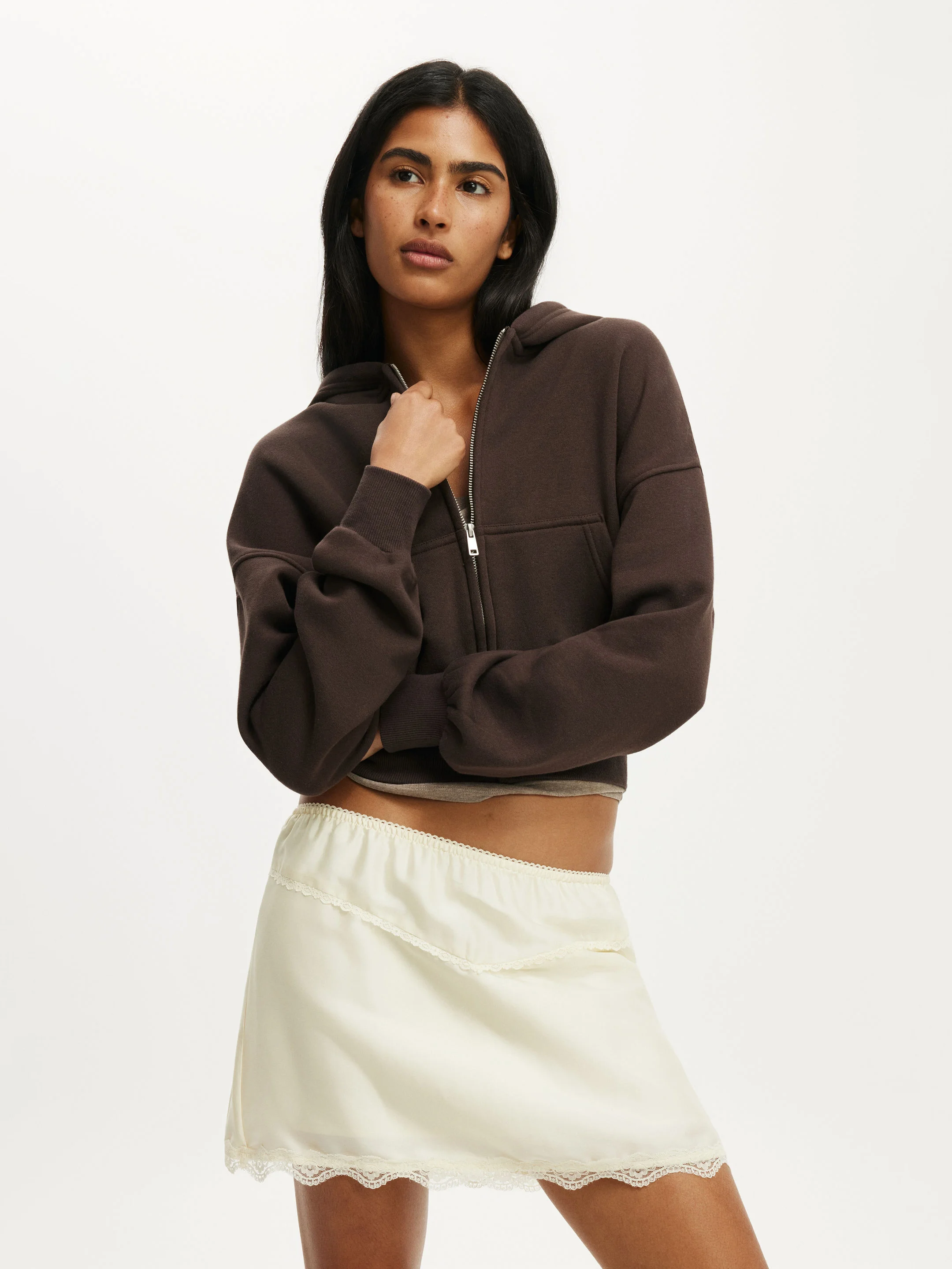 COTTON ON Áo Khoác Dài Tay Nữ - Oversized Zip Through Hoodie
